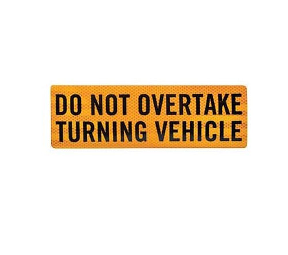 Companion Do Not Overtake Sticker