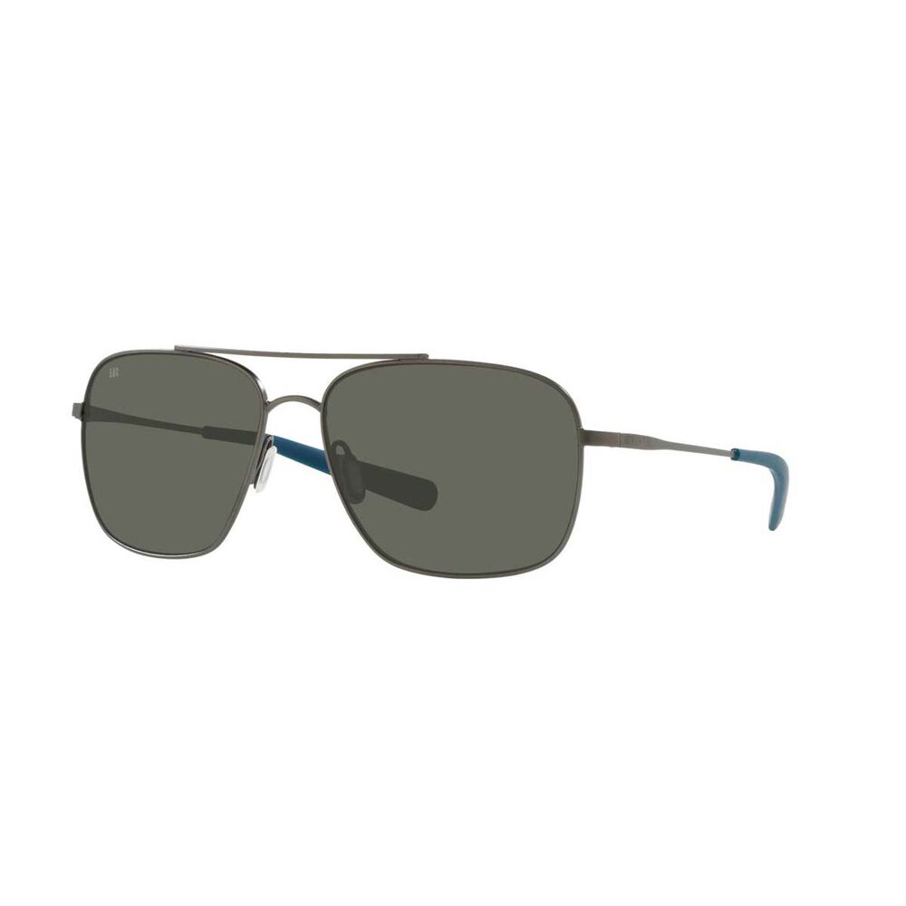 Costa Canaveral Men's Polarised Sunglasses Grey with Grey Lens