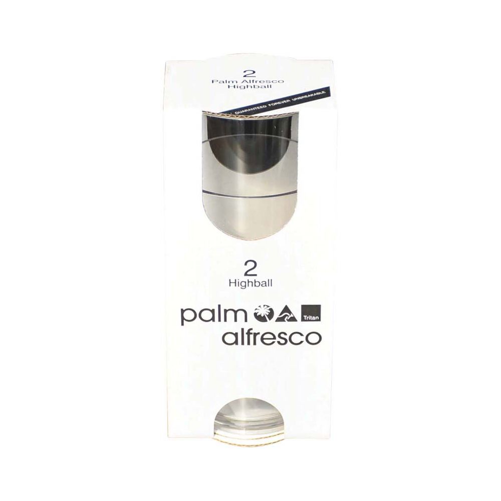 Palm Alfresco Tritan Forever Unbreakable Highball Tumbler 2 pack