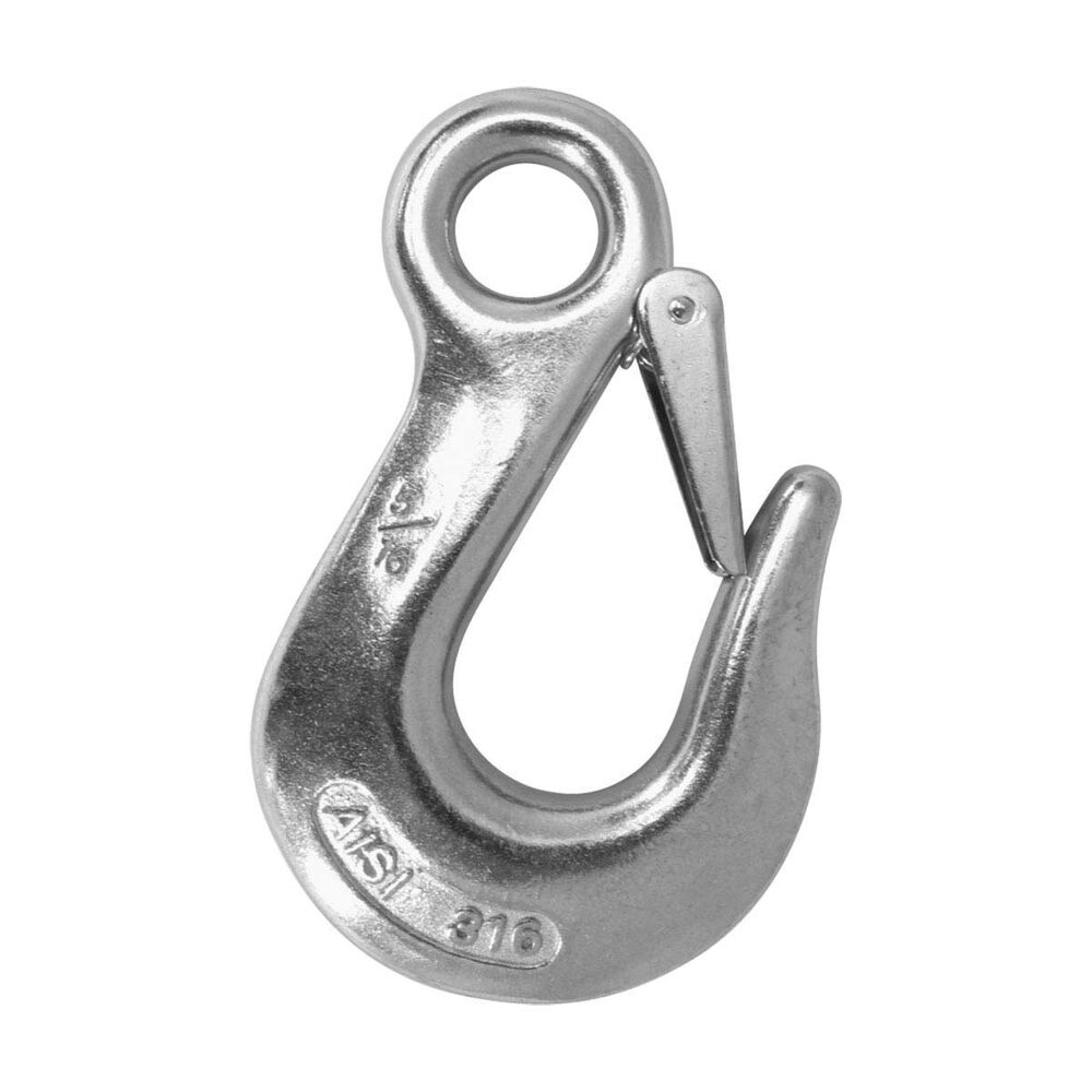 BLA 316 Stainless Steel Fixed Eye Snap Hook
