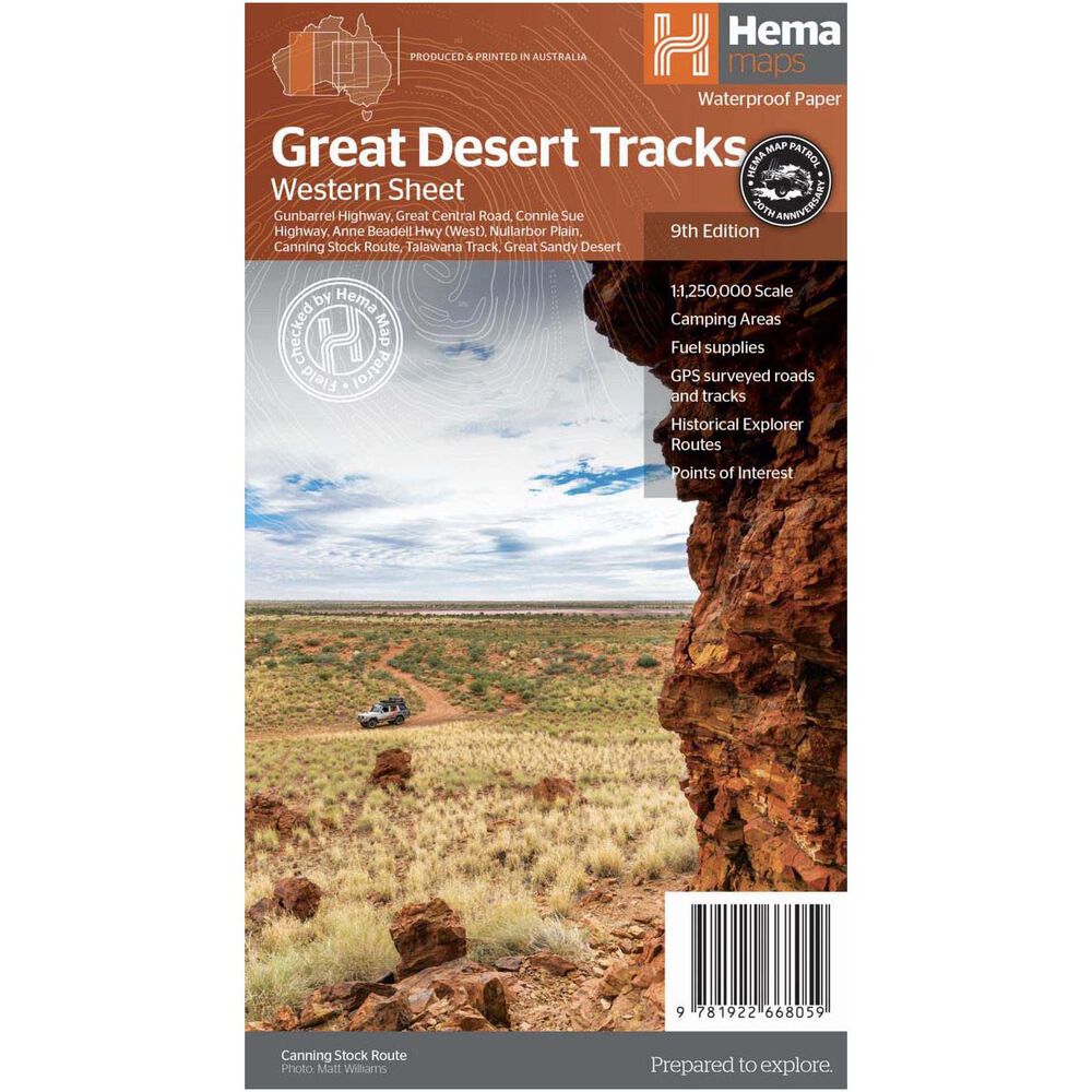 Hema Map Great Desert Tracks Western Sheet