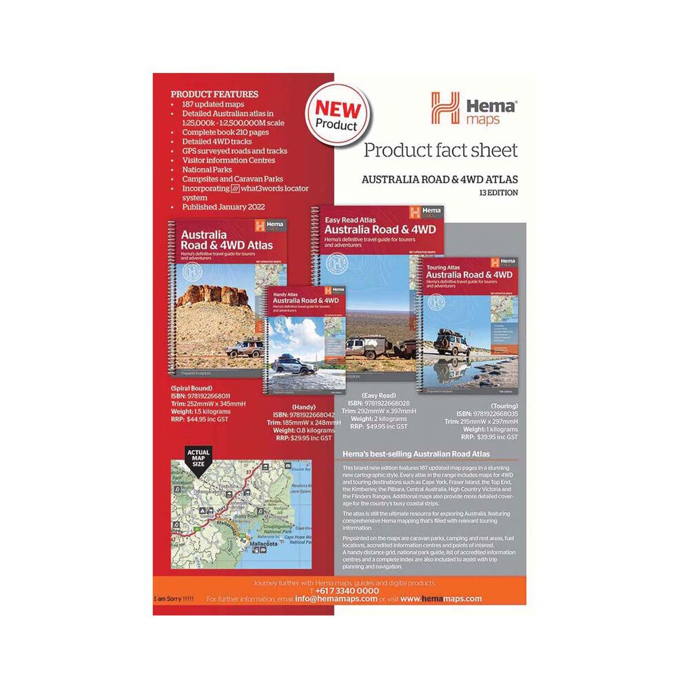 Hema Australia Road and 4WD Atlas
