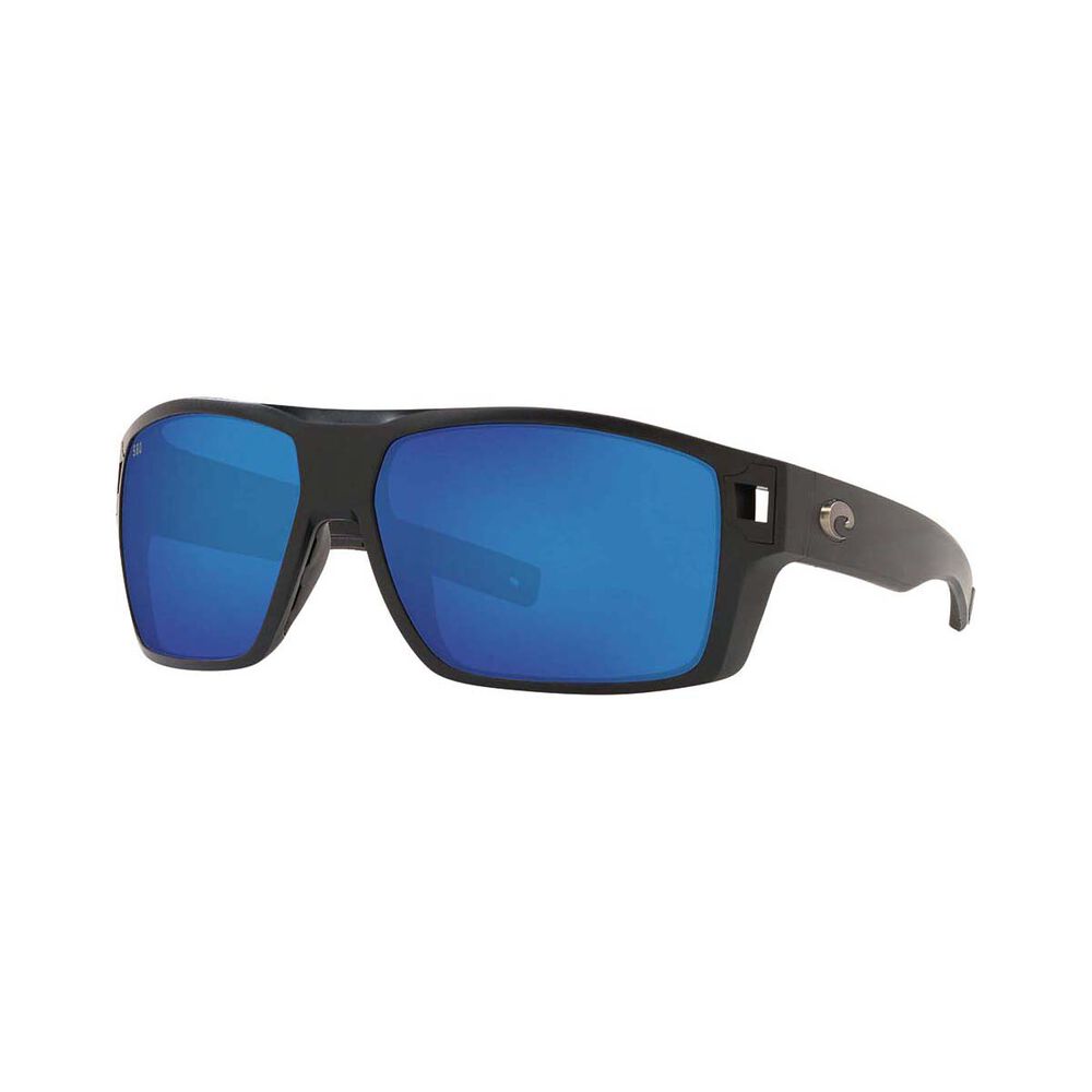 Costa Diego Men's Sunglasses Black with Blue Lens