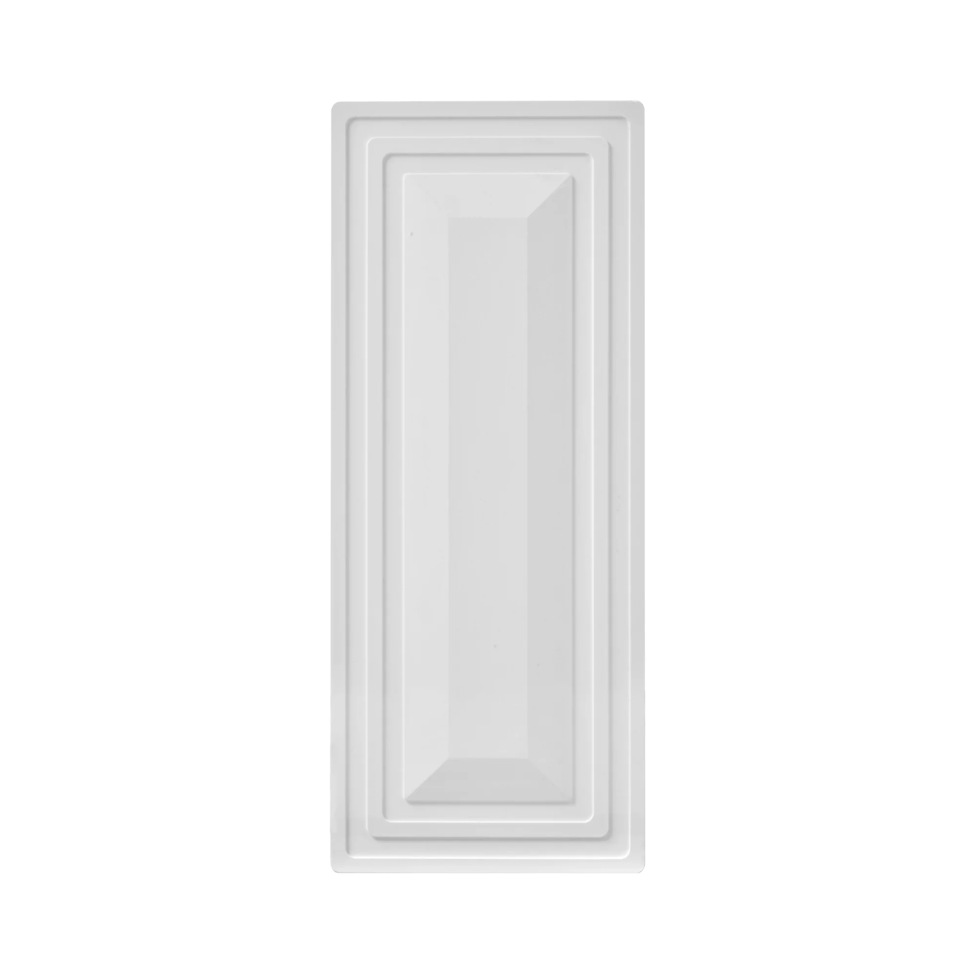 Decorative Vinyl Fence Post Hole Cover for Routed White Vinyl Fence Posts