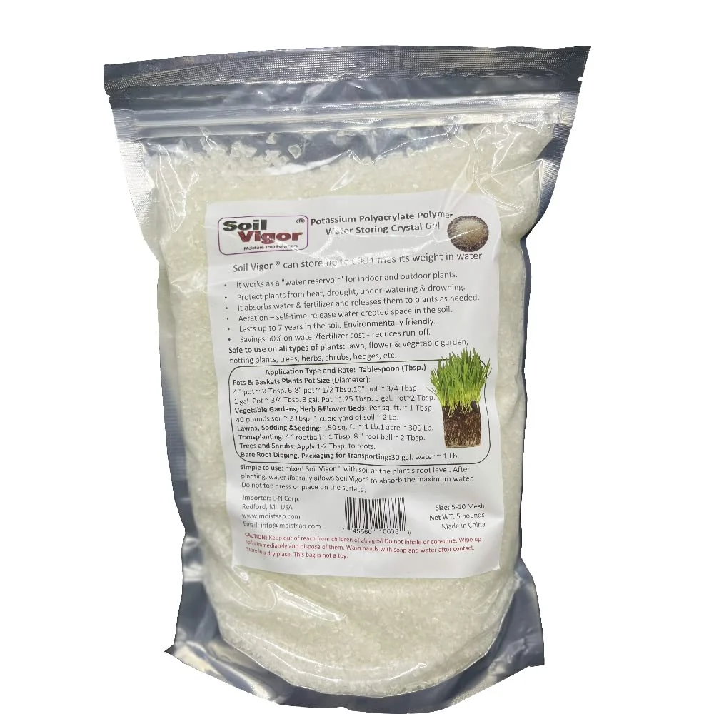 Soil Vitality Boost: Potassium Polymer Moisture Management for Plants 5 Pounds
