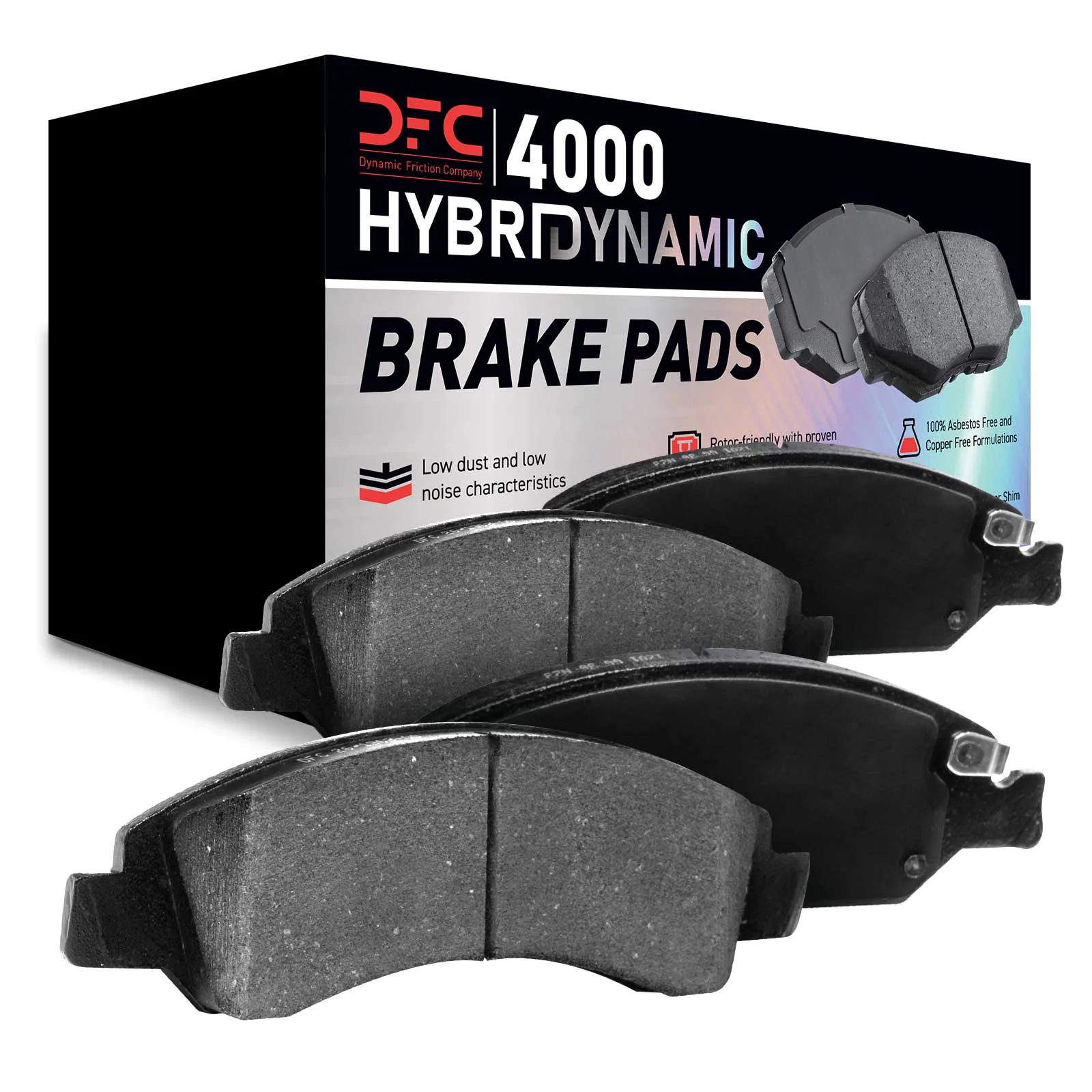 Dynamic Friction Company Rear 4000 HybriDynamic Brake Pads 4000-2411-00