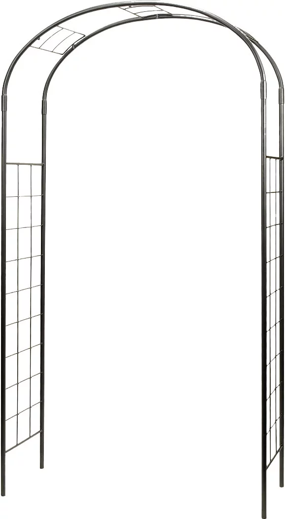 Achla Feng Shui Patio Decor Black Graphite Monet Lawn Garden Arbor