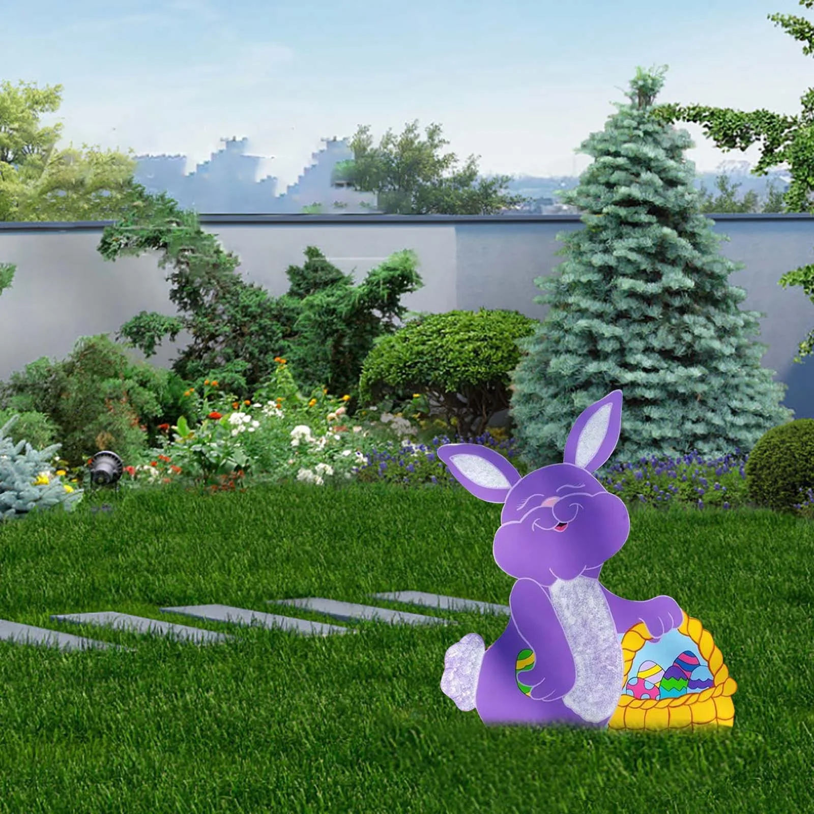Outdoor Easter Decorations Easter Decorations Outdoor Yard Sign Easter Bunny Egg With Spring Easter Garden