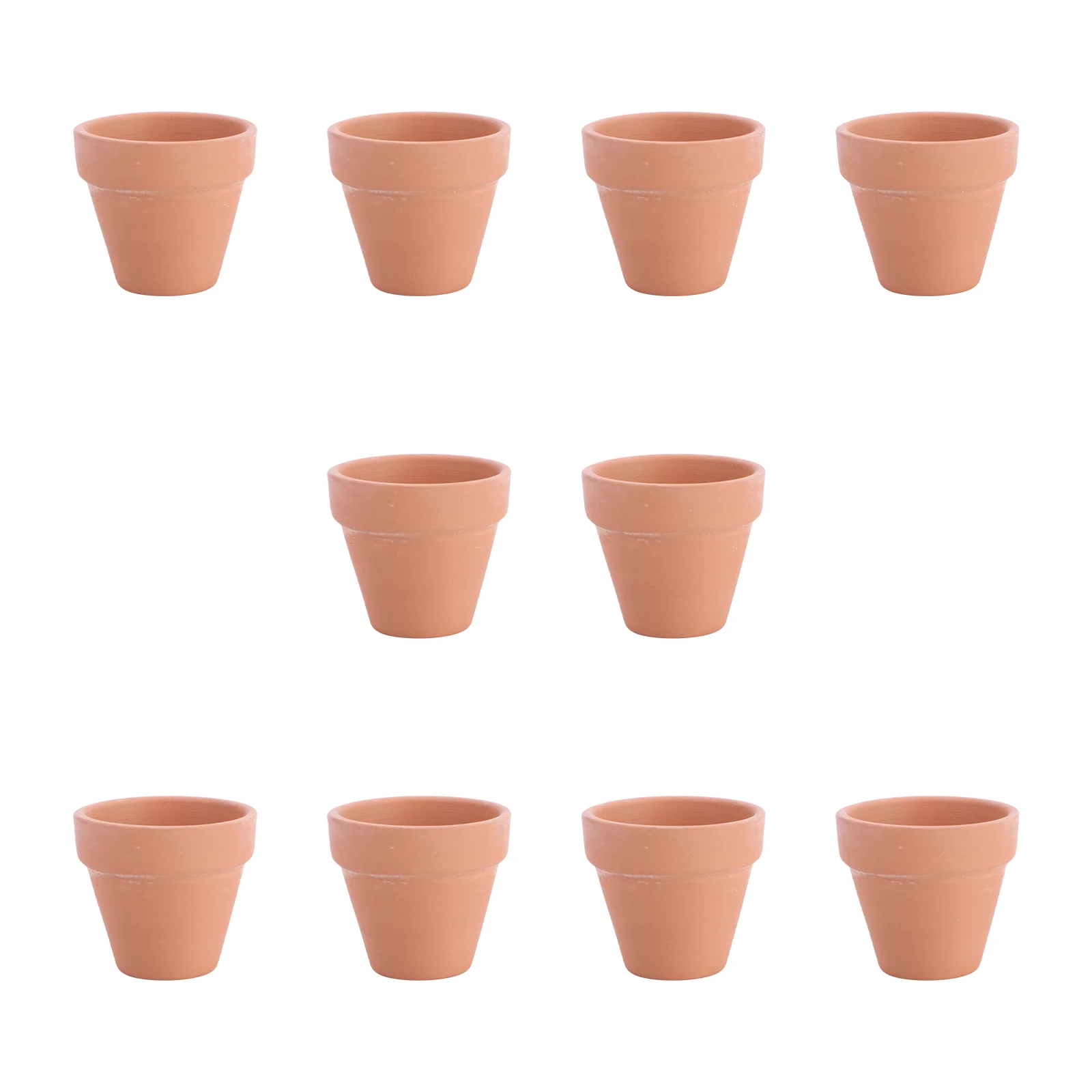 10 Pcs Flower Vase Terracotta Plant Pots Pumice Stone Mini Ceramics Plants Basin Clay Elderly