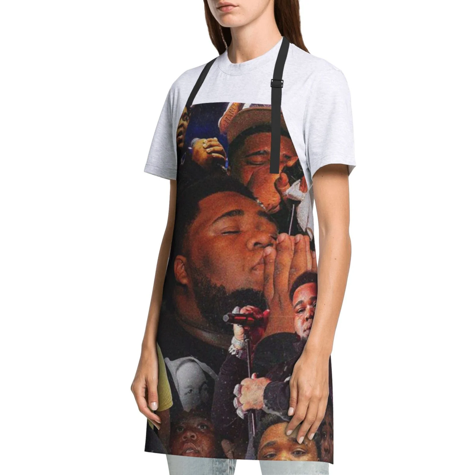 Rod Wave Waterproof Apron Home Decor For Kitchen/Cooking/Gardening/Painting/BBQ/Baking/Chef/Craftsman