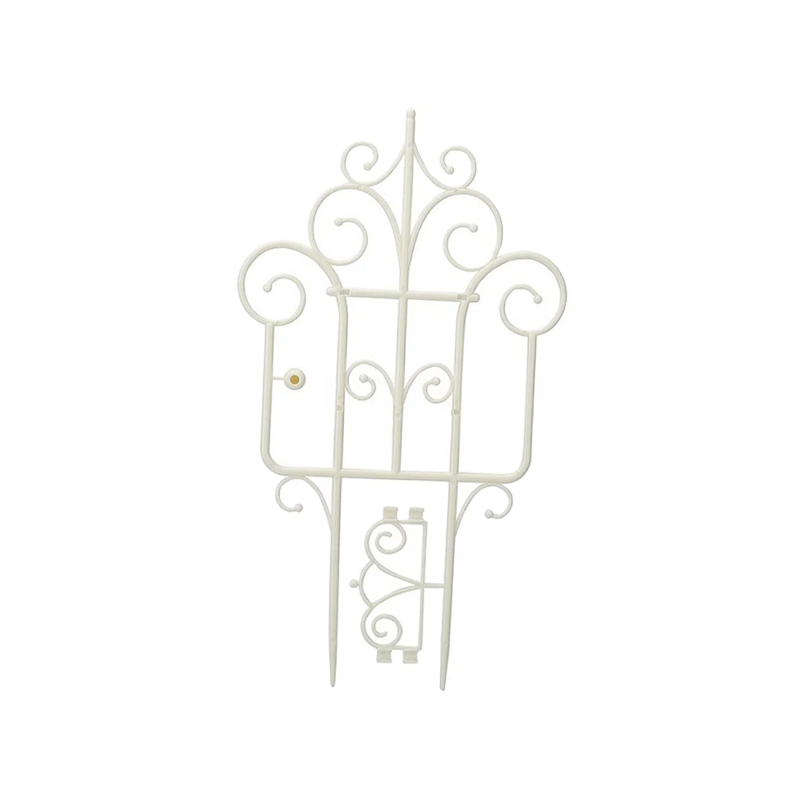 Miulika 6x16inch DIY Climbing Trellis for Climbing Plants Vines Indoor Small Flowerpot White