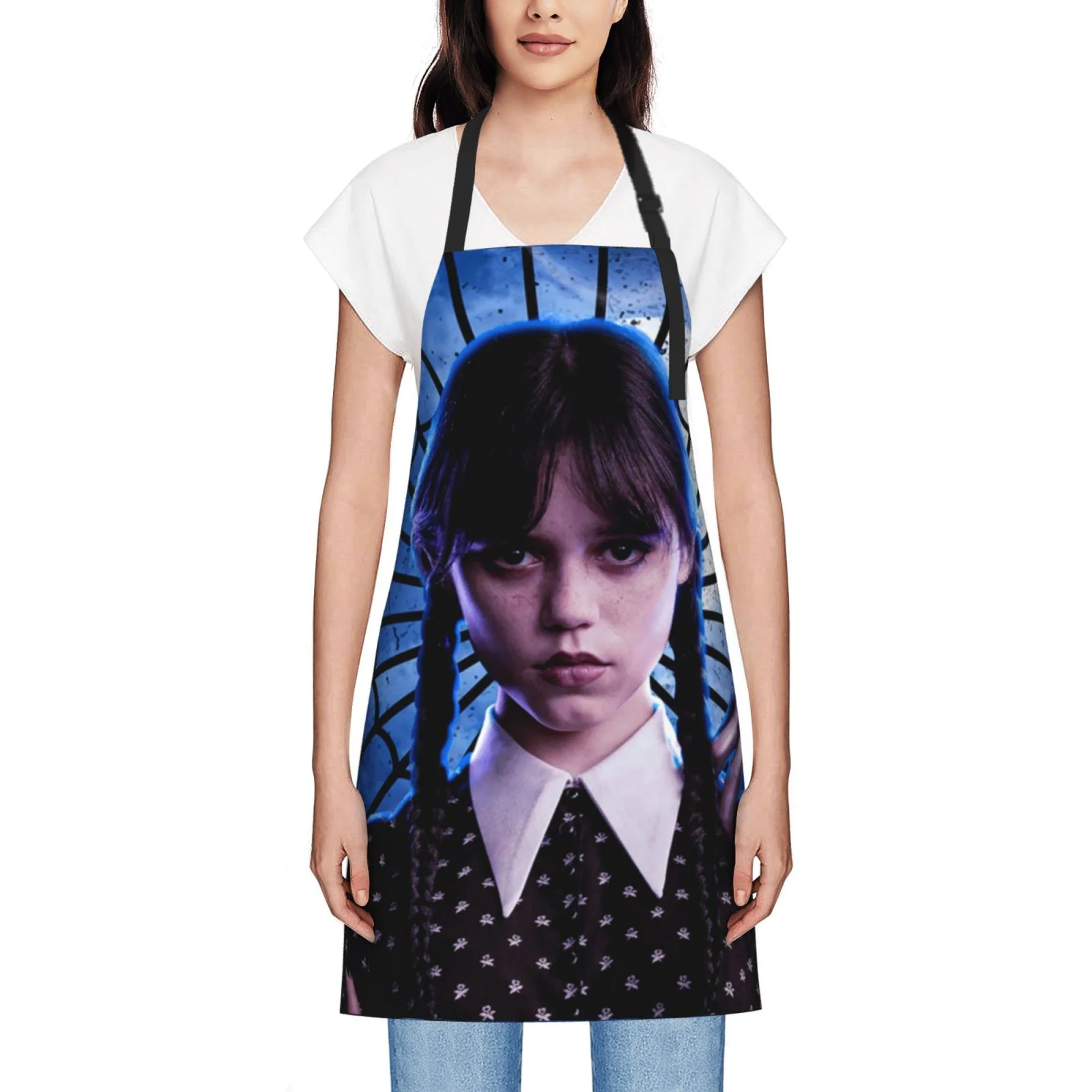 Wednesday Poster Waterproof Apron Home Decor For Kitchen/Cooking/Gardening/Painting/BBQ/Baking/Chef/Craftsman