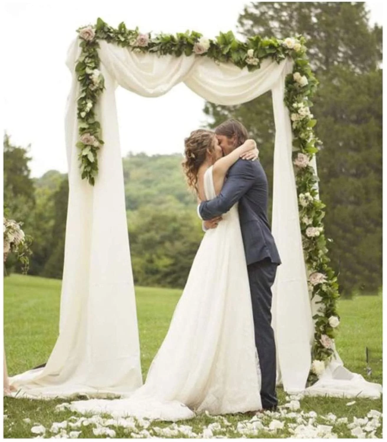 WUZSTAR Rectangle Wedding Archway Metal Flower Rack Arch Party Garden Backdrop