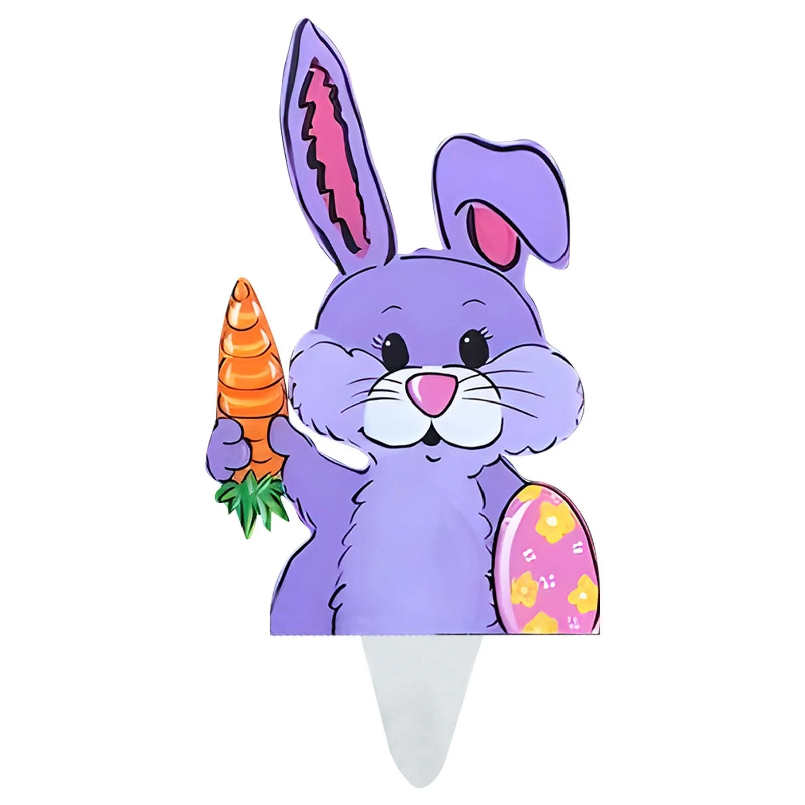YHAIOGS Easter Bunny Shaped Yard Sign: Get into Spring Yard Decorating with This Cute Resurrection Theme