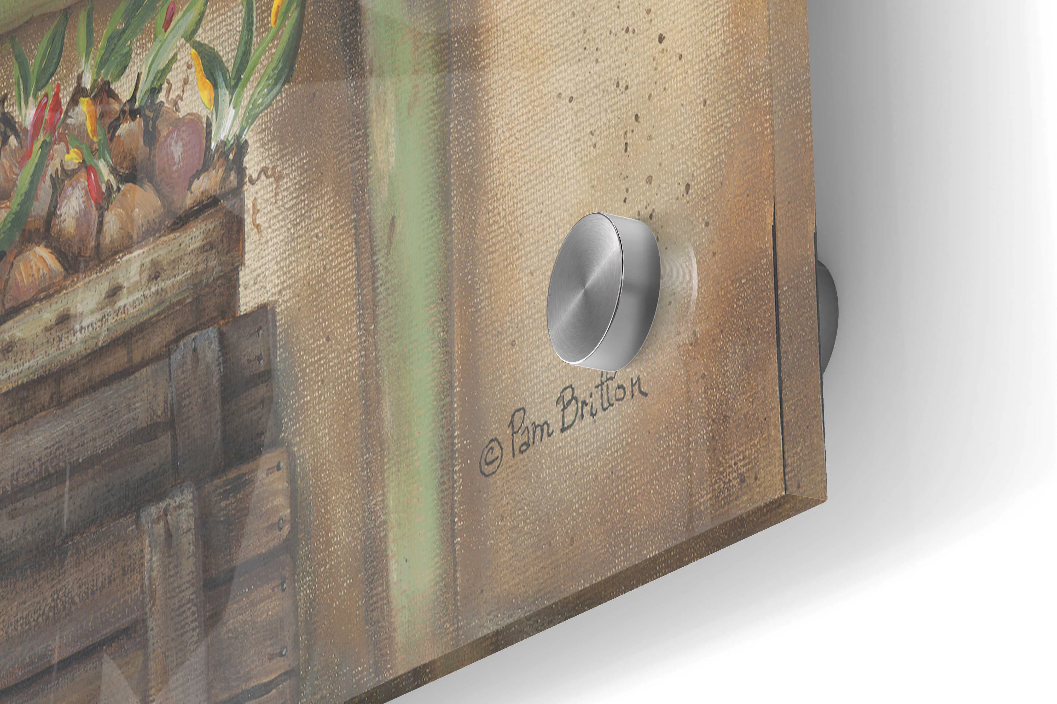 Epic Art 'Potting Bench I' by Pam Britton, Acrylic Glass Wall Art, 36