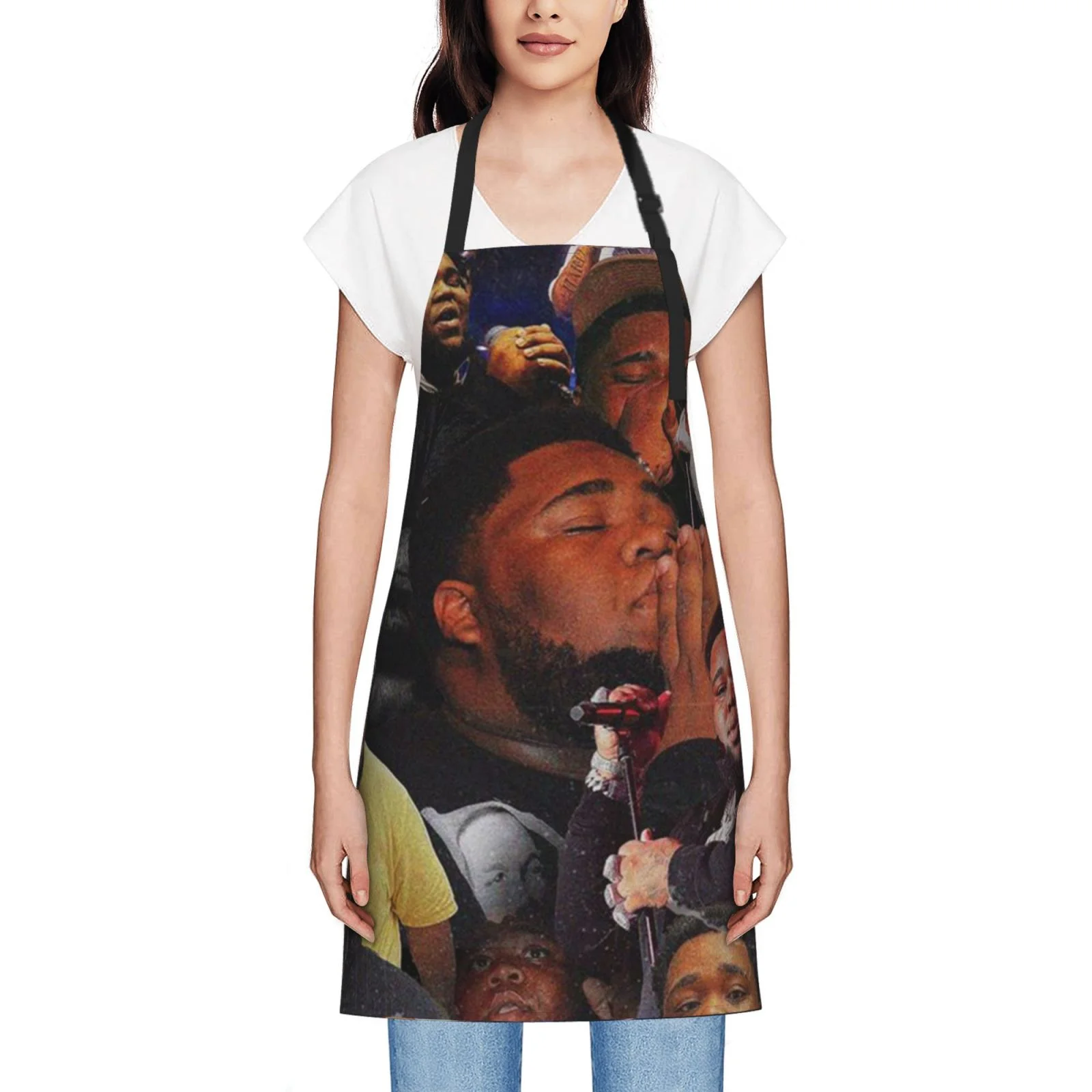 Rod Wave Waterproof Apron Home Decor For Kitchen/Cooking/Gardening/Painting/BBQ/Baking/Chef/Craftsman