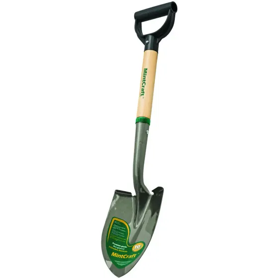 Landscapers Select 34610 Shovel Utility D Handle Round Point Wood Handle, Each
