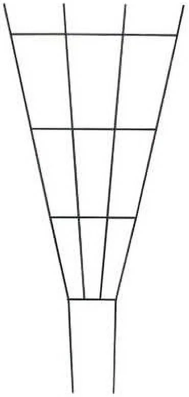 Products 89635 Garden Trellis, Fan, Green Steel, 36 X 15-In. - Quantity 12