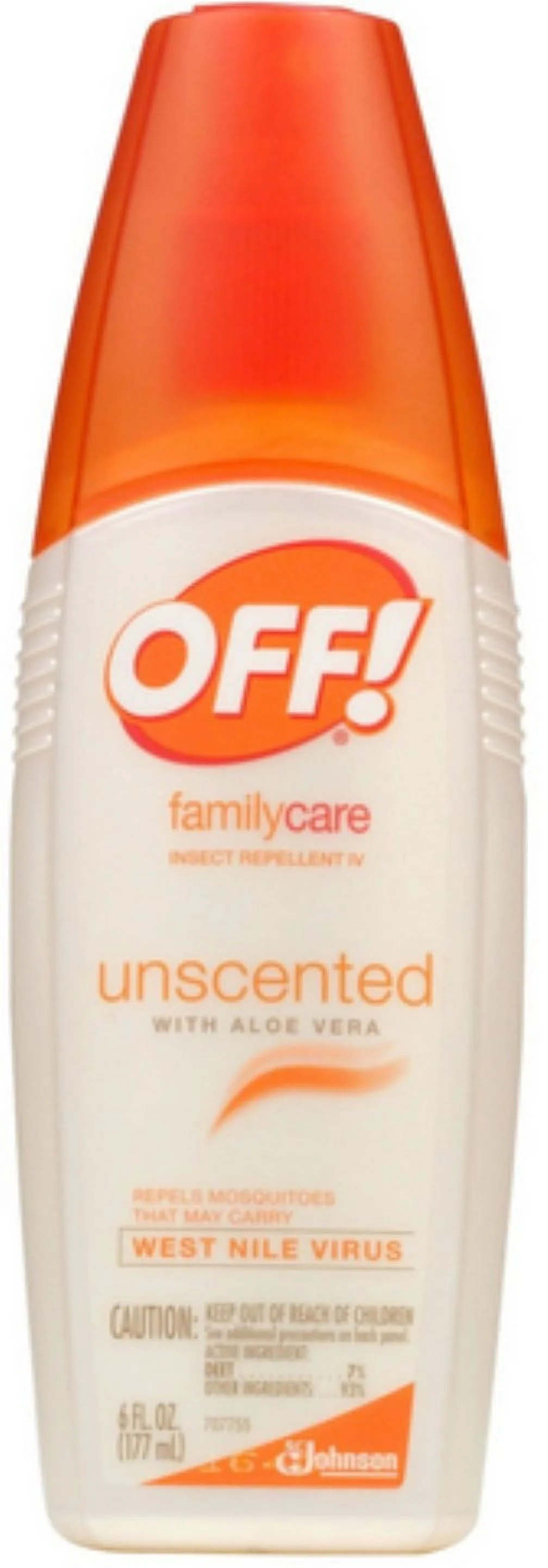 OFF! FamilyCare Mosquito Repellent IV, Unscented, 6 oz, 1 ct, Pack of 4