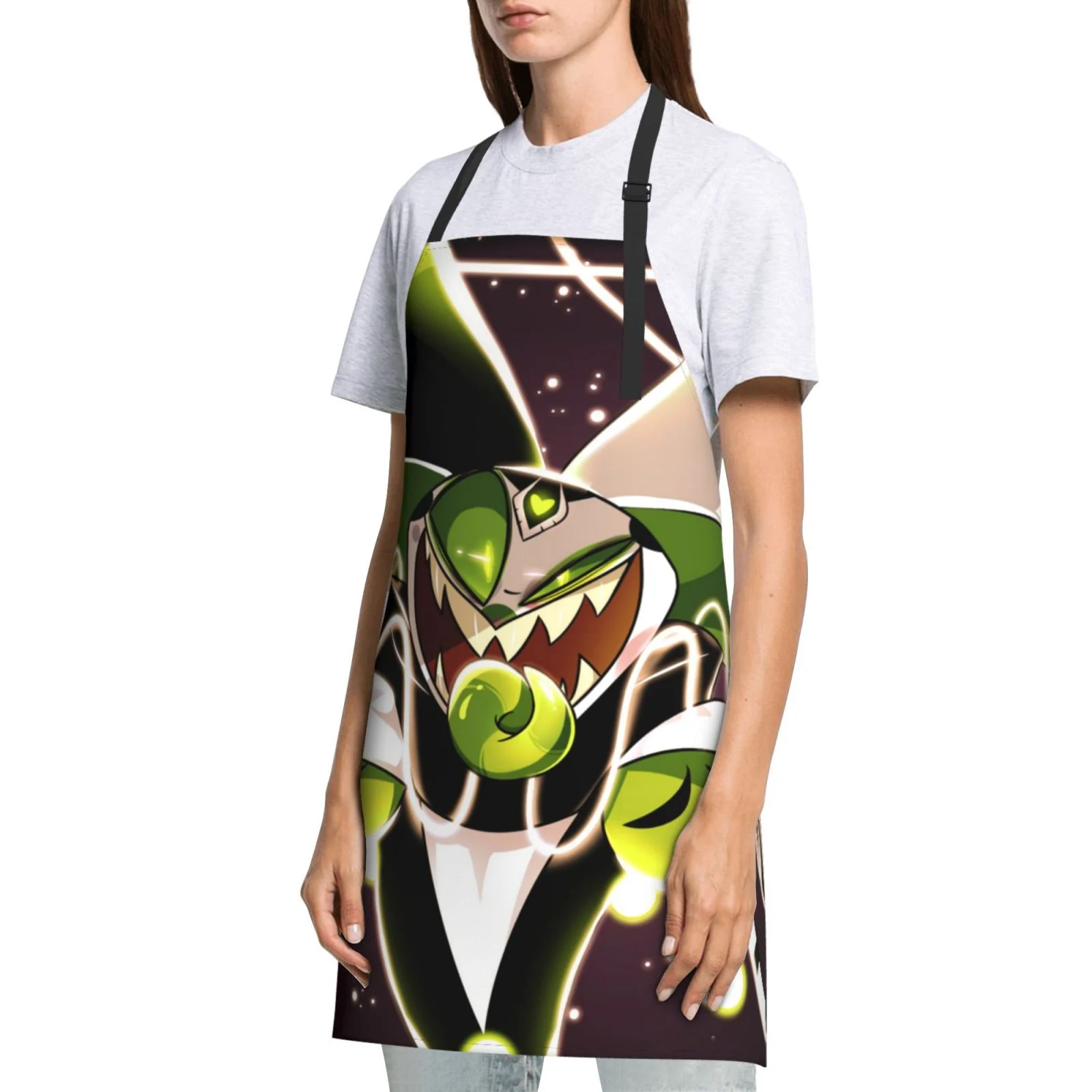 Helluva Boss Waterproof Apron Home Decor For Kitchen/Cooking/Gardening/Painting/BBQ/Baking/Chef/Craftsman