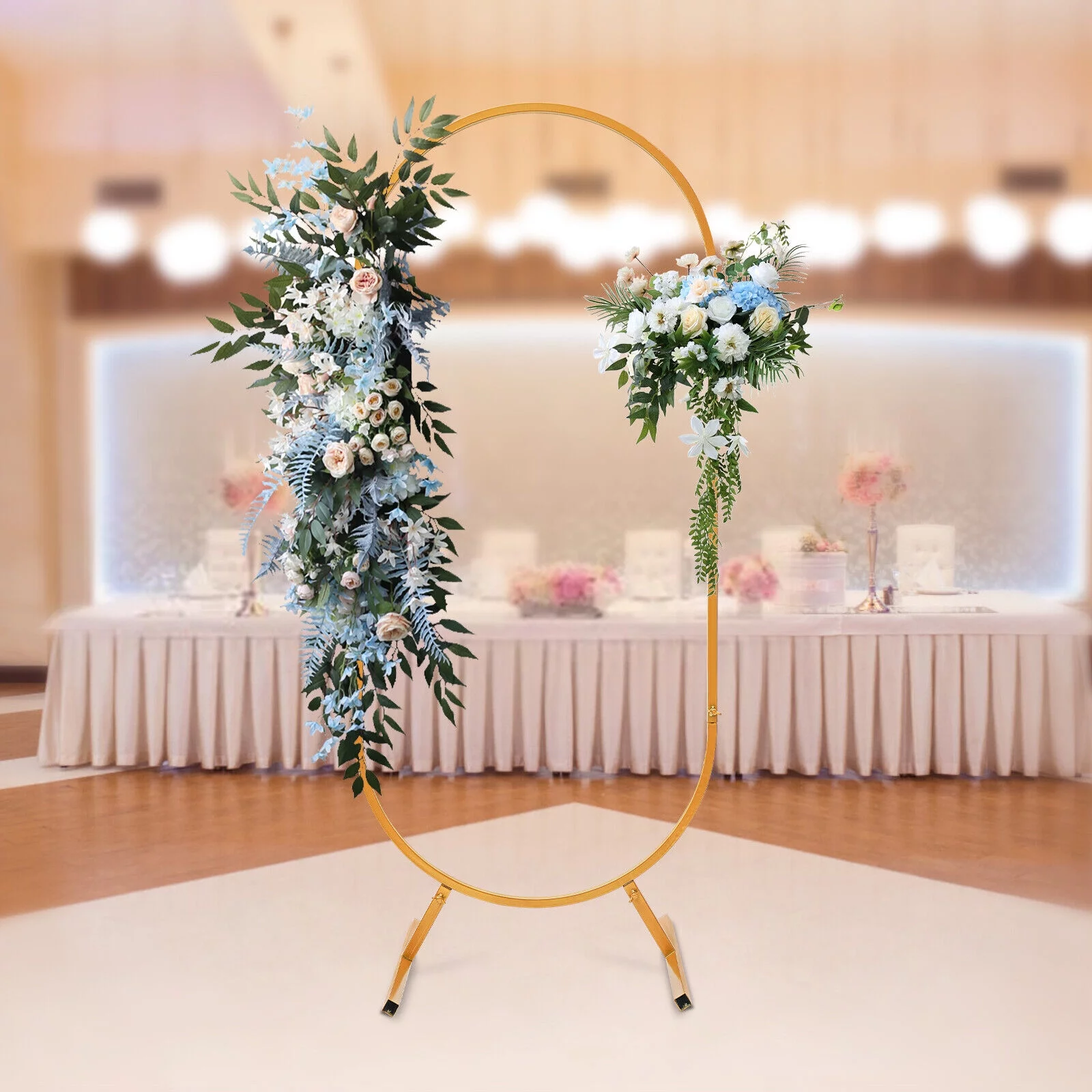 Wedding Arch Frame Garden Arbor Flowers Balloon Backdrop Rack Party Venue Decor Stand