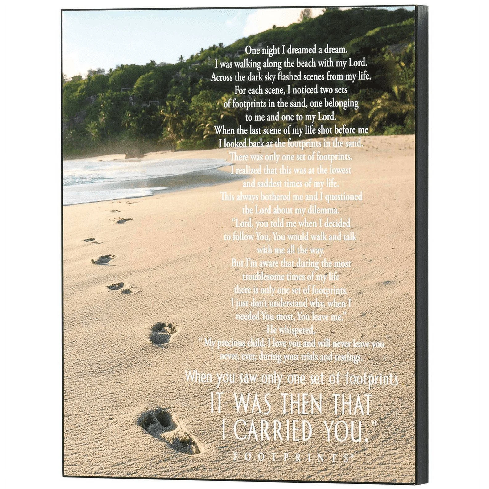 Wall Plaque Footprints Mdf