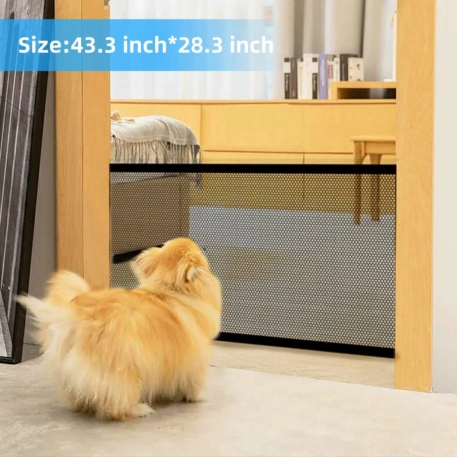 Max 71'' Baby Safety Gate Pet Dog Cat Mesh Home Kitchen Stair Net Portable Guard