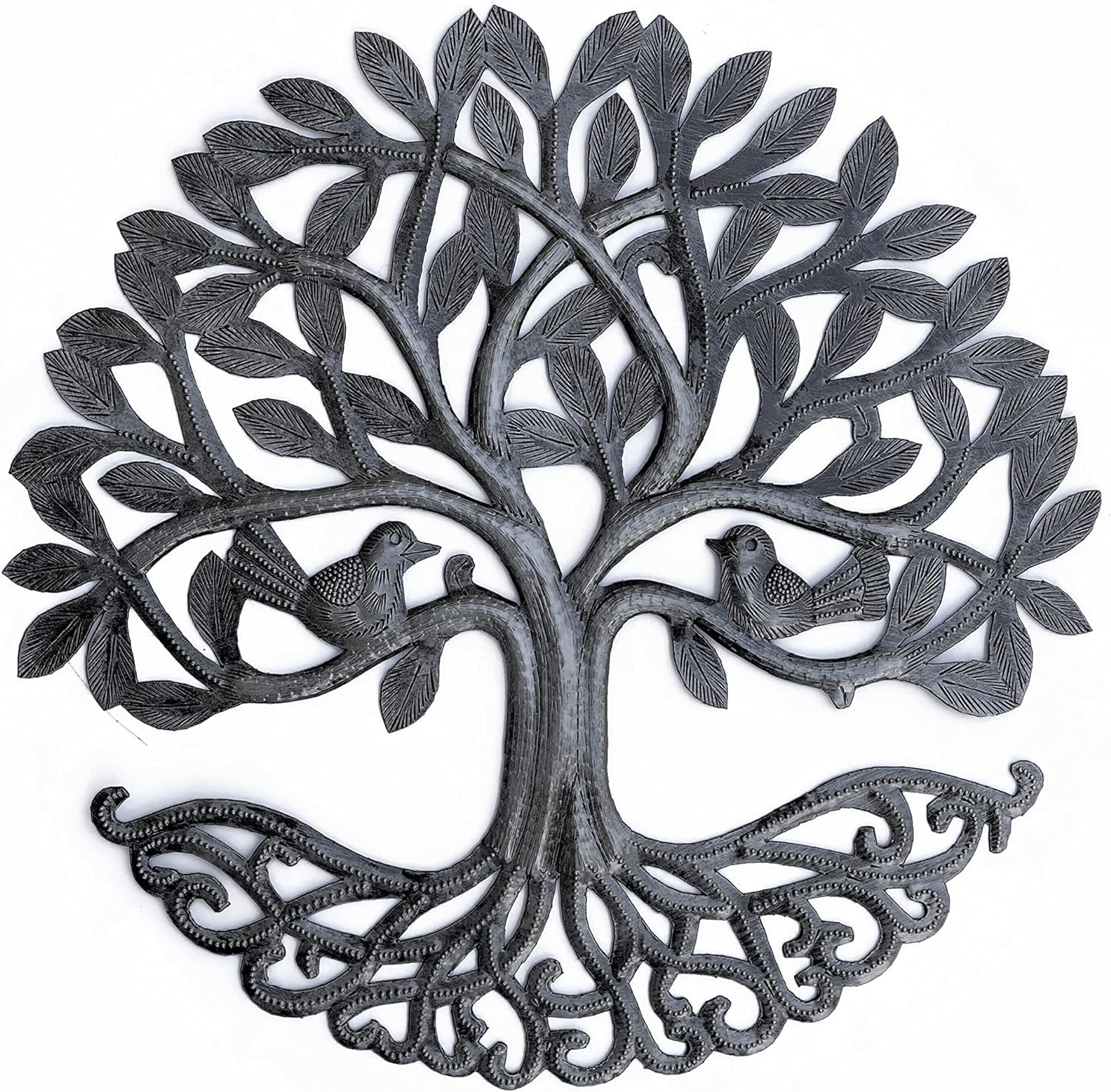 Small ree Of Life Wall Ar, Love s Family Friendship Garden Plaque, Handmade In Haii, 13 Inches Round, Home Decor