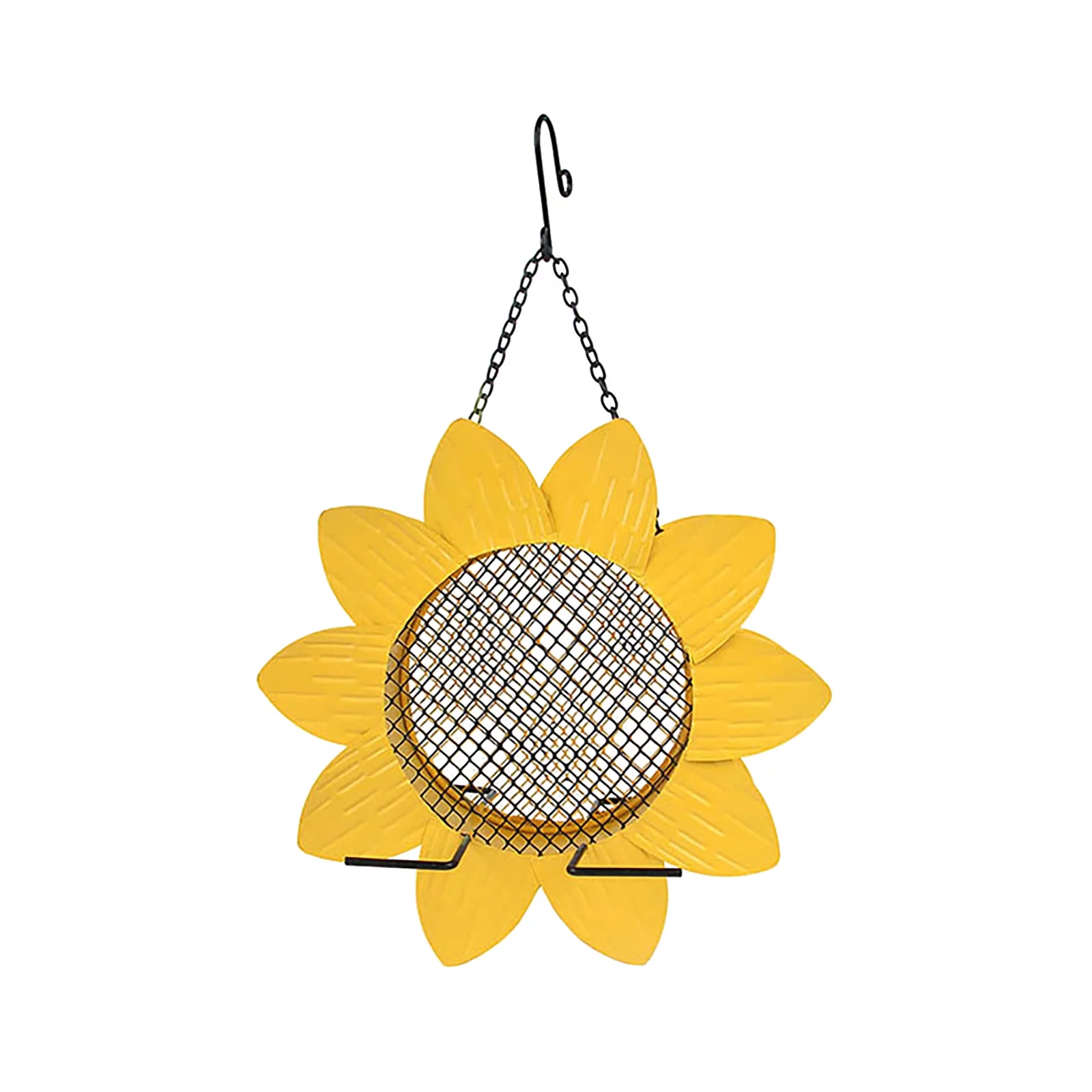 Wrought Iron Sunflower Bird Feeder Garden Garden Hanging Bird Feeder Outdoor Feeder Utility Tool