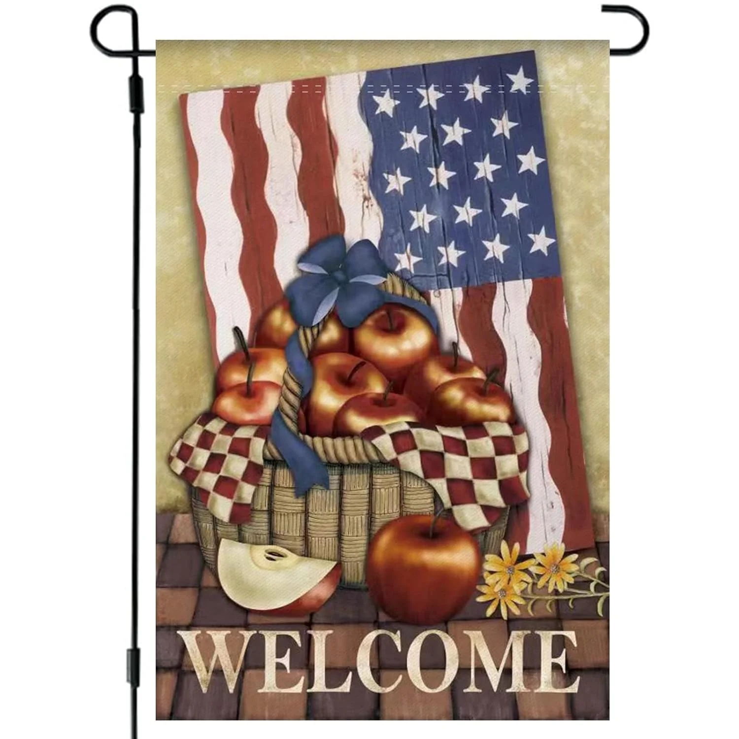 American Flag Garden Flag Double Sided for Outside Welcome Home Decoration Outdoor Garden Patio Yard Lawn Flag