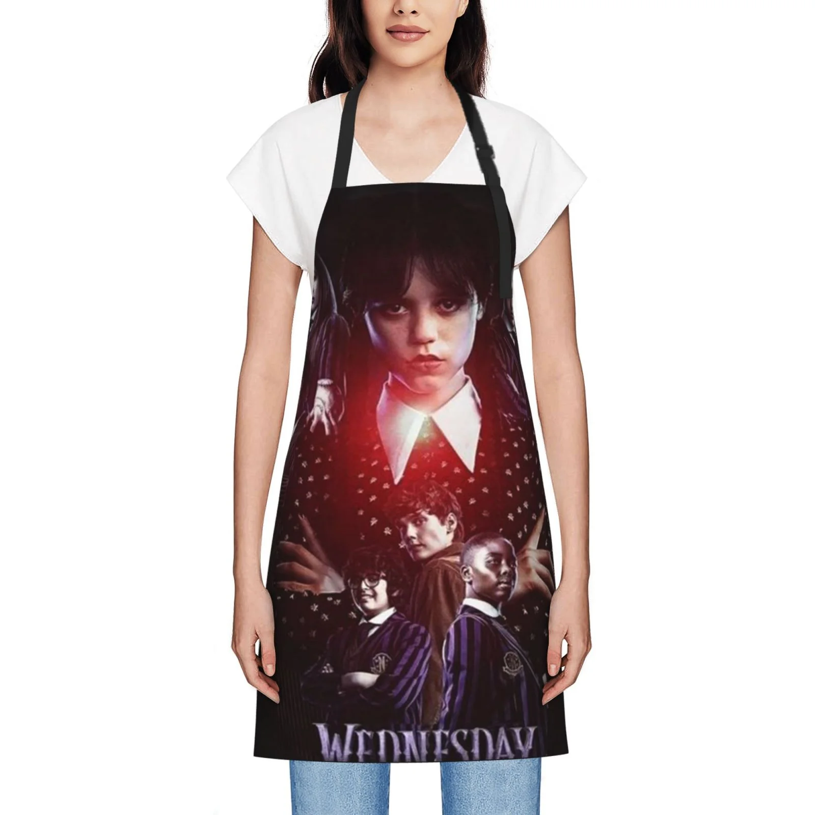 Wednesday Mystery Waterproof Apron Home Decor For Kitchen/Cooking/Gardening/Painting/BBQ/Baking/Chef/Craftsman
