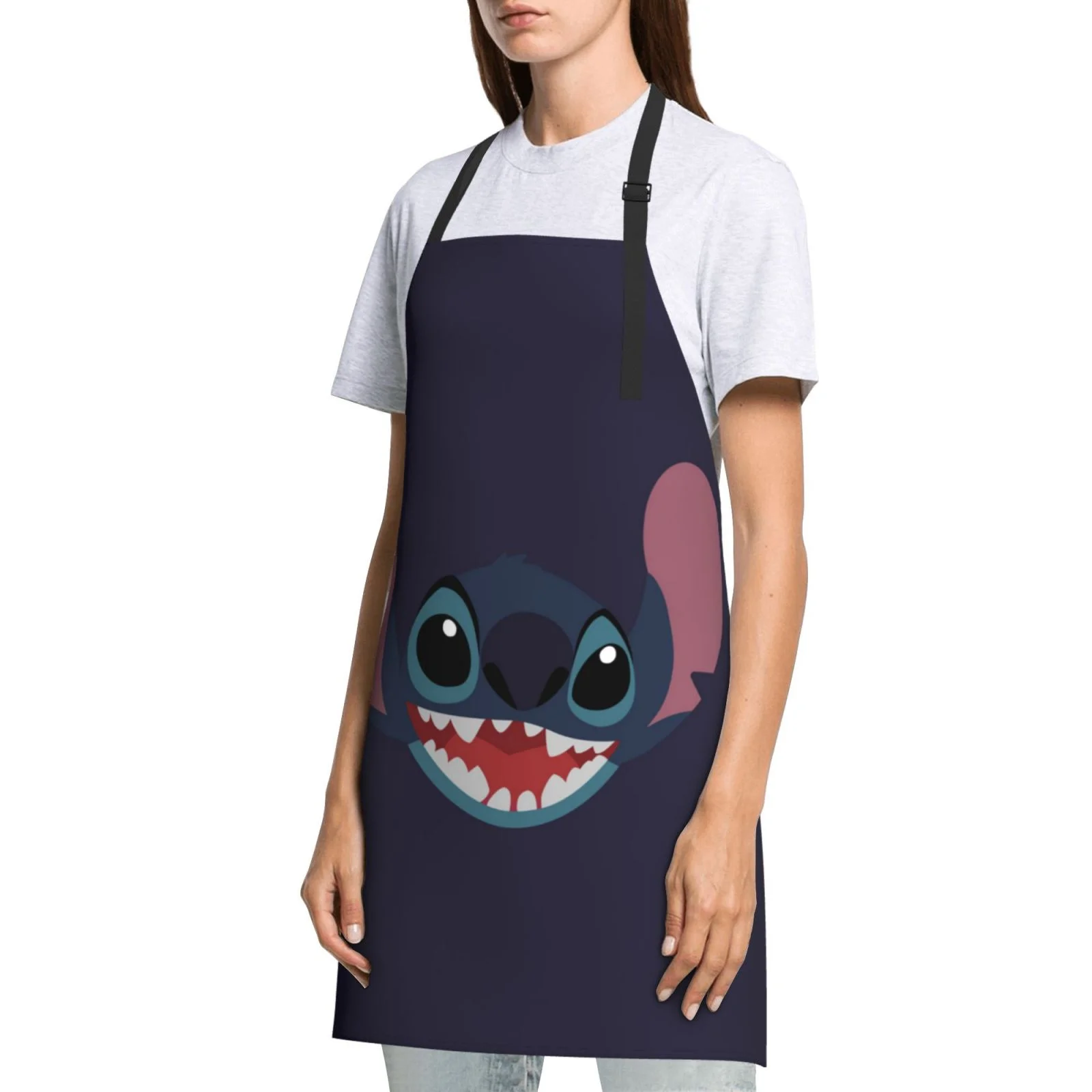 Cute-Stitch Waterproof Apron Home Decor For Kitchen/Cooking/Gardening/Painting/BBQ/Baking/Chef/Craftsman
