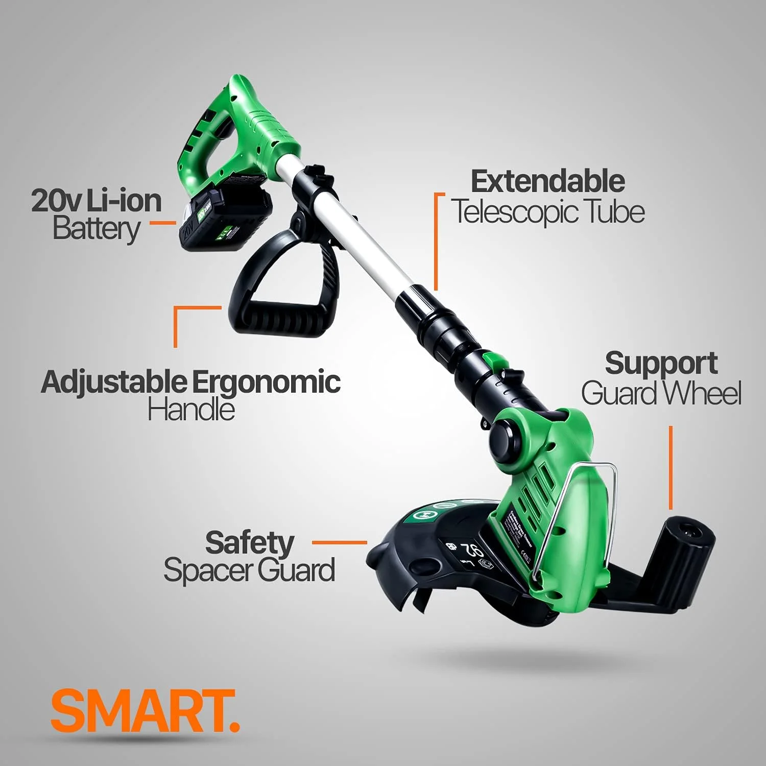 Open Box ApolloSmart 2 in 1 Cordless Electric Lawn Mower Edger Trimmer 20V