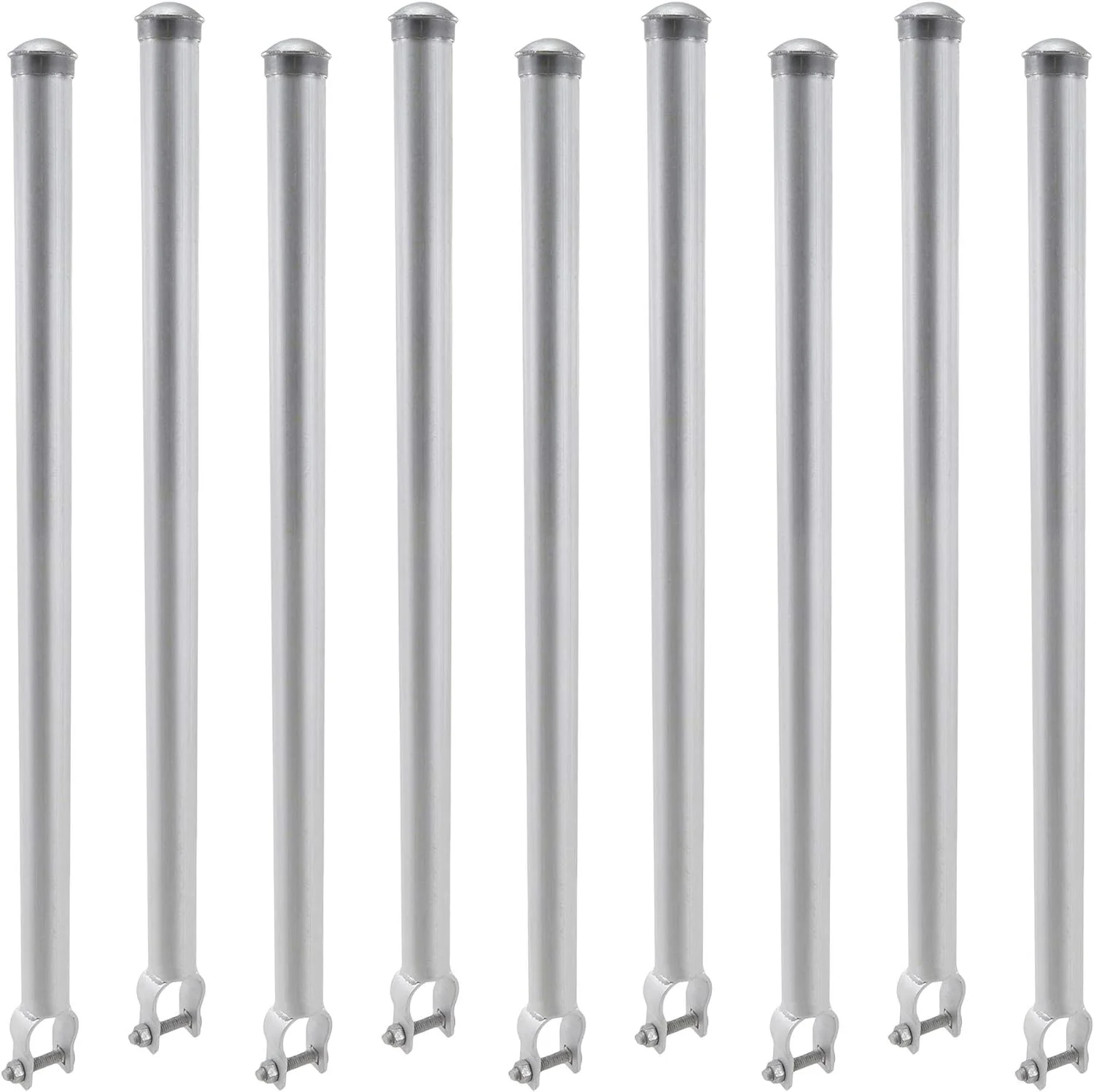 Chain Link Fence Extensions | Fence Extension for Dogs |- Set of 9 (1 5/8)