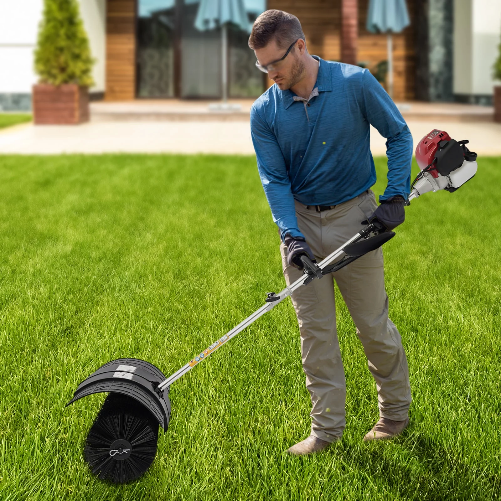 Aiqidi 31CC 4 Stroke Lawn Yard Sweeper, 20.47