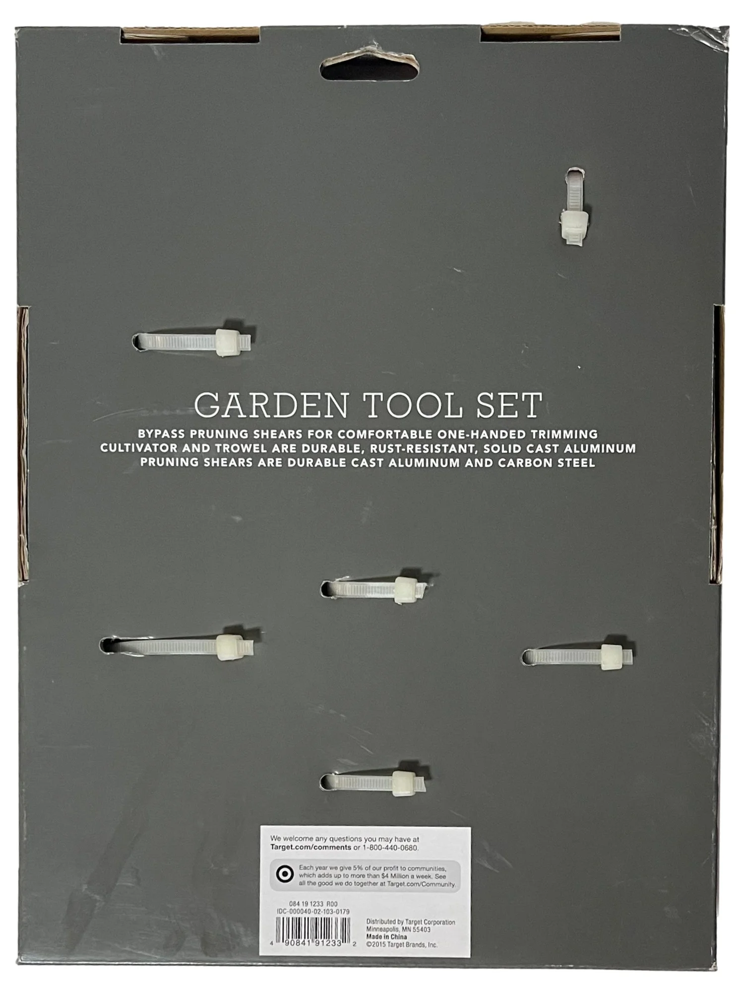 Threshold Garden Tool Set, Red Pruning Shears, Gardening Trowel & Cultivator