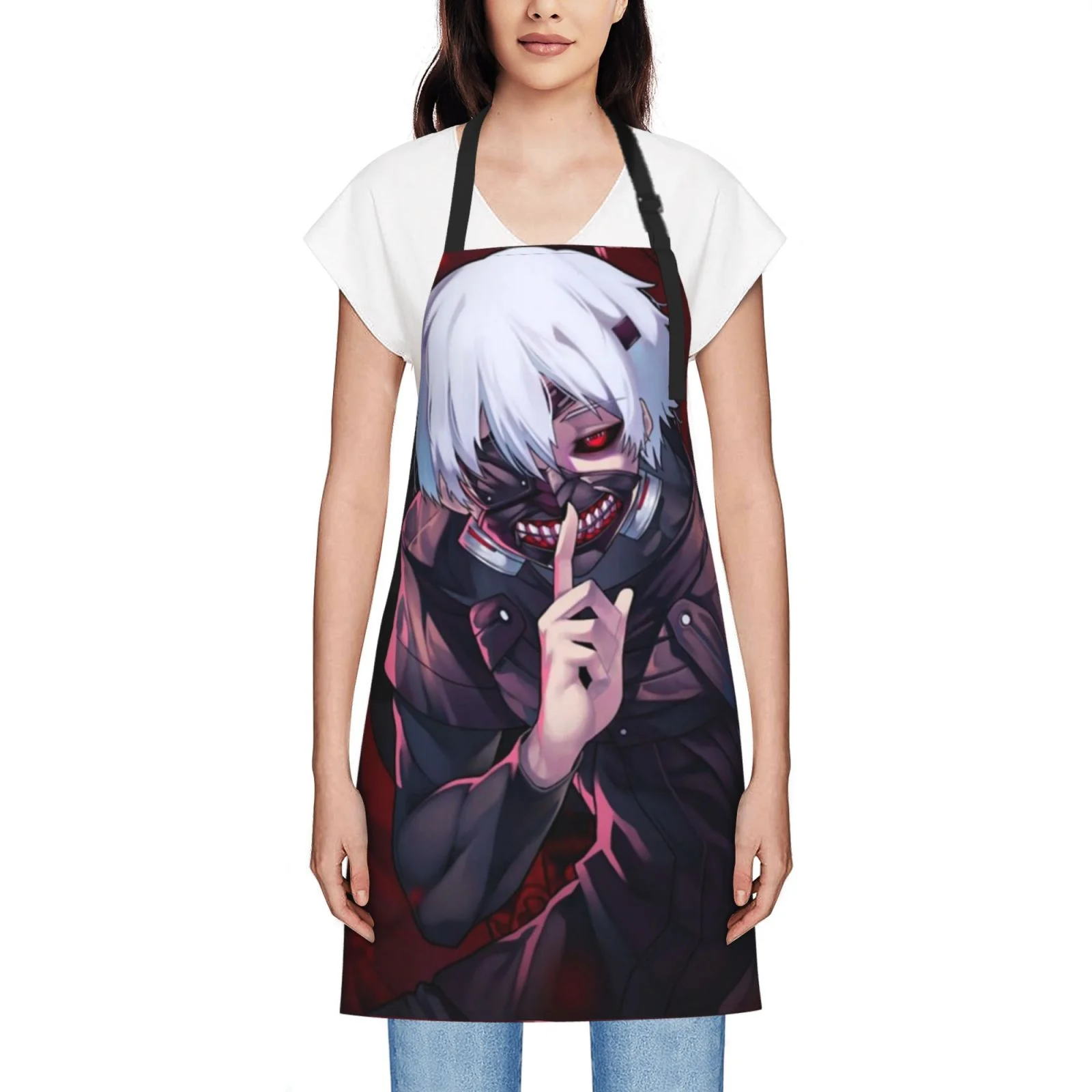 Tokyo Ghoul Waterproof Apron Home Decor For Kitchen/Cooking/Gardening/Painting/BBQ/Baking/Chef/Craftsman