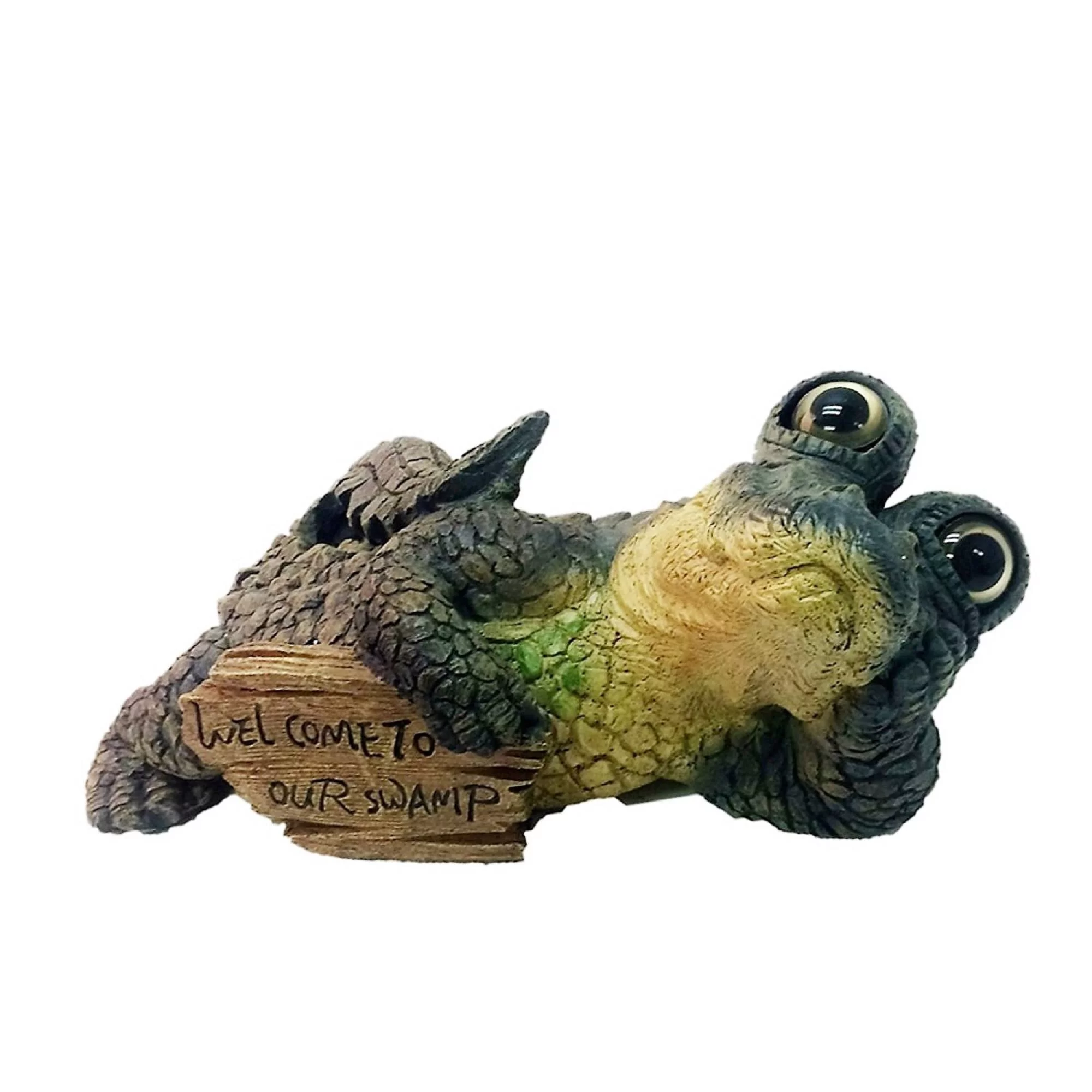 Homestyles Toad Hollow Extra Large Lying Gator with