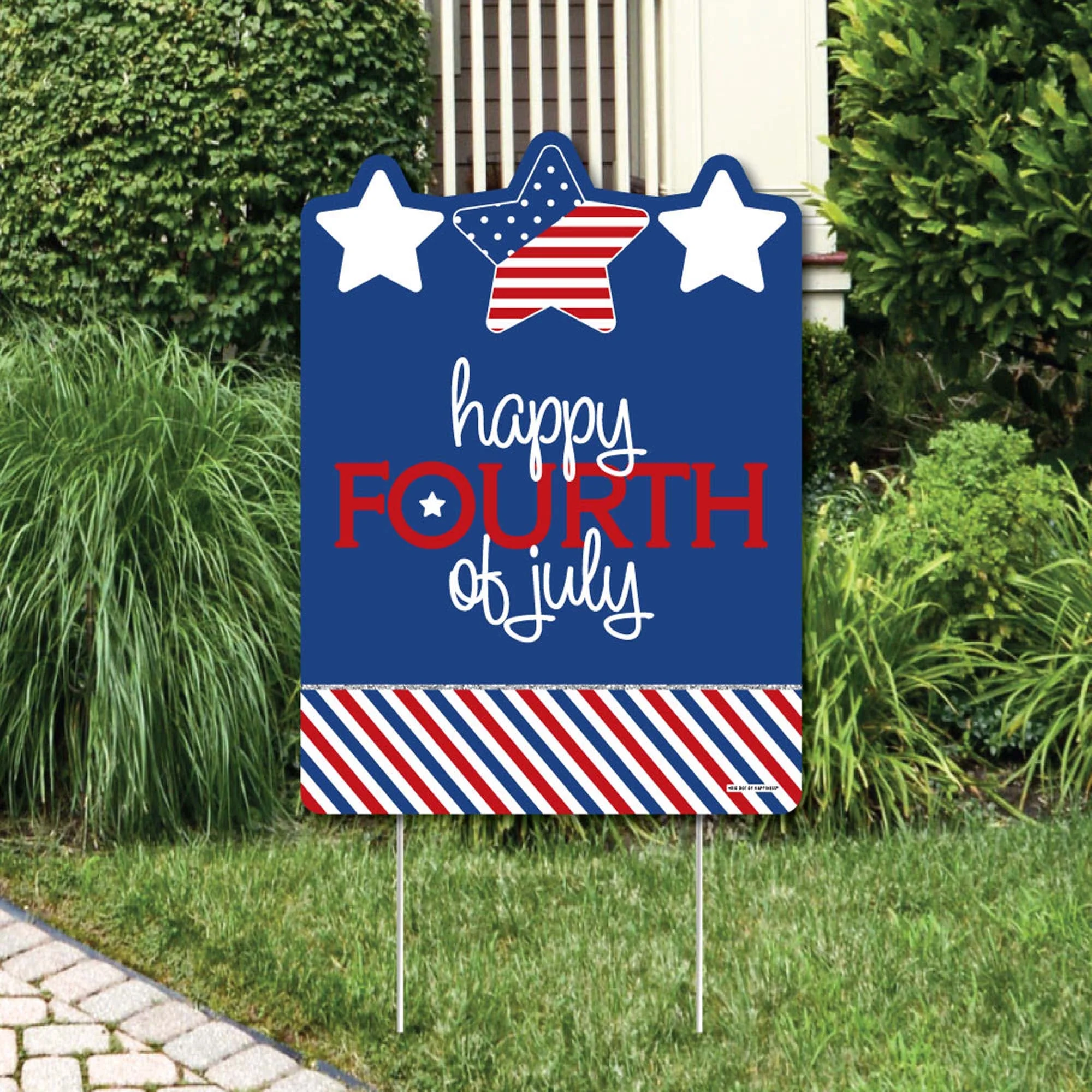 Big Dot of Happiness 4th of July - Independence Day Party Decorations - Happy Fourth of July Yard Sign