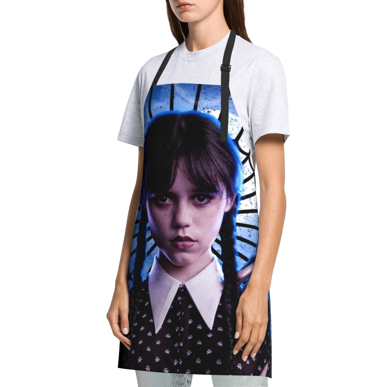 Wednesday Poster Waterproof Apron Home Decor For Kitchen/Cooking/Gardening/Painting/BBQ/Baking/Chef/Craftsman