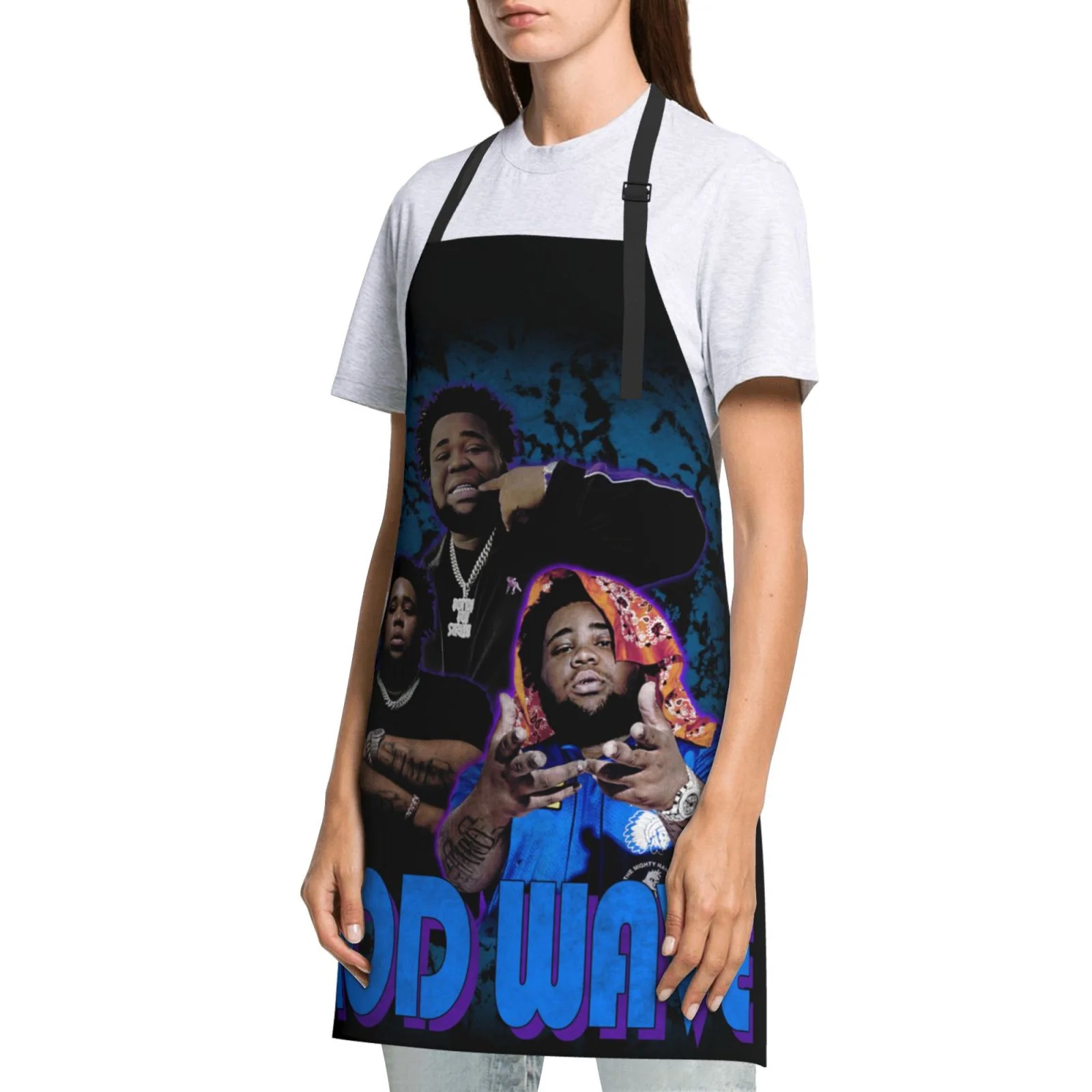 Rod Wave Music Waterproof Apron Home Decor For Kitchen/Cooking/Gardening/Painting/BBQ/Baking/Chef/Craftsman