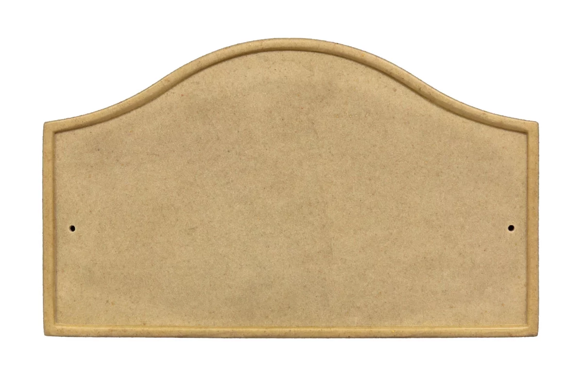 Qualarc RIG-4913 Ridgestone Serpentine Arch Crushed Stone Address Plaque , Sandstone