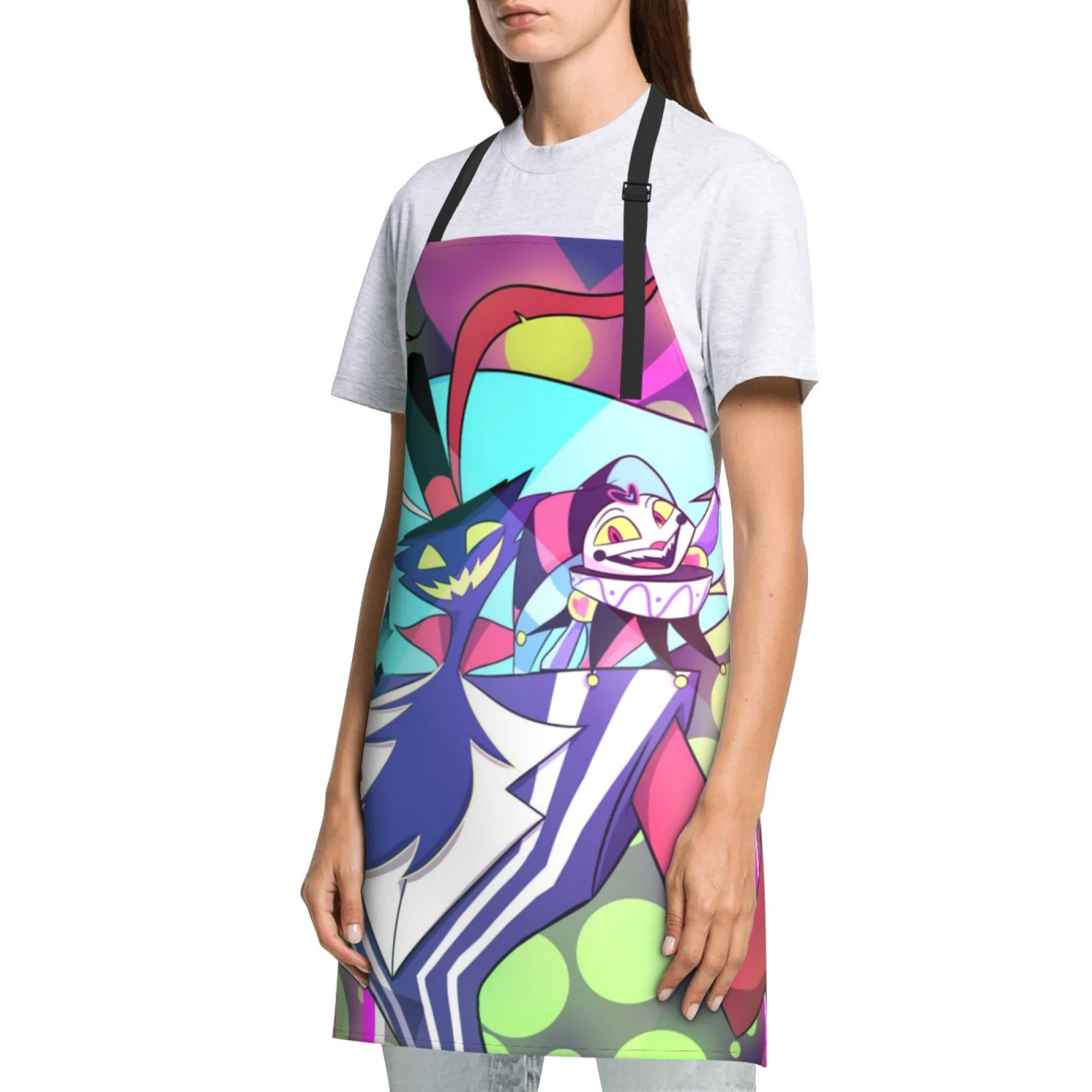 Helluva Boss Waterproof Apron Home Decor For Kitchen/Cooking/Gardening/Painting/BBQ/Baking/Chef/Craftsman