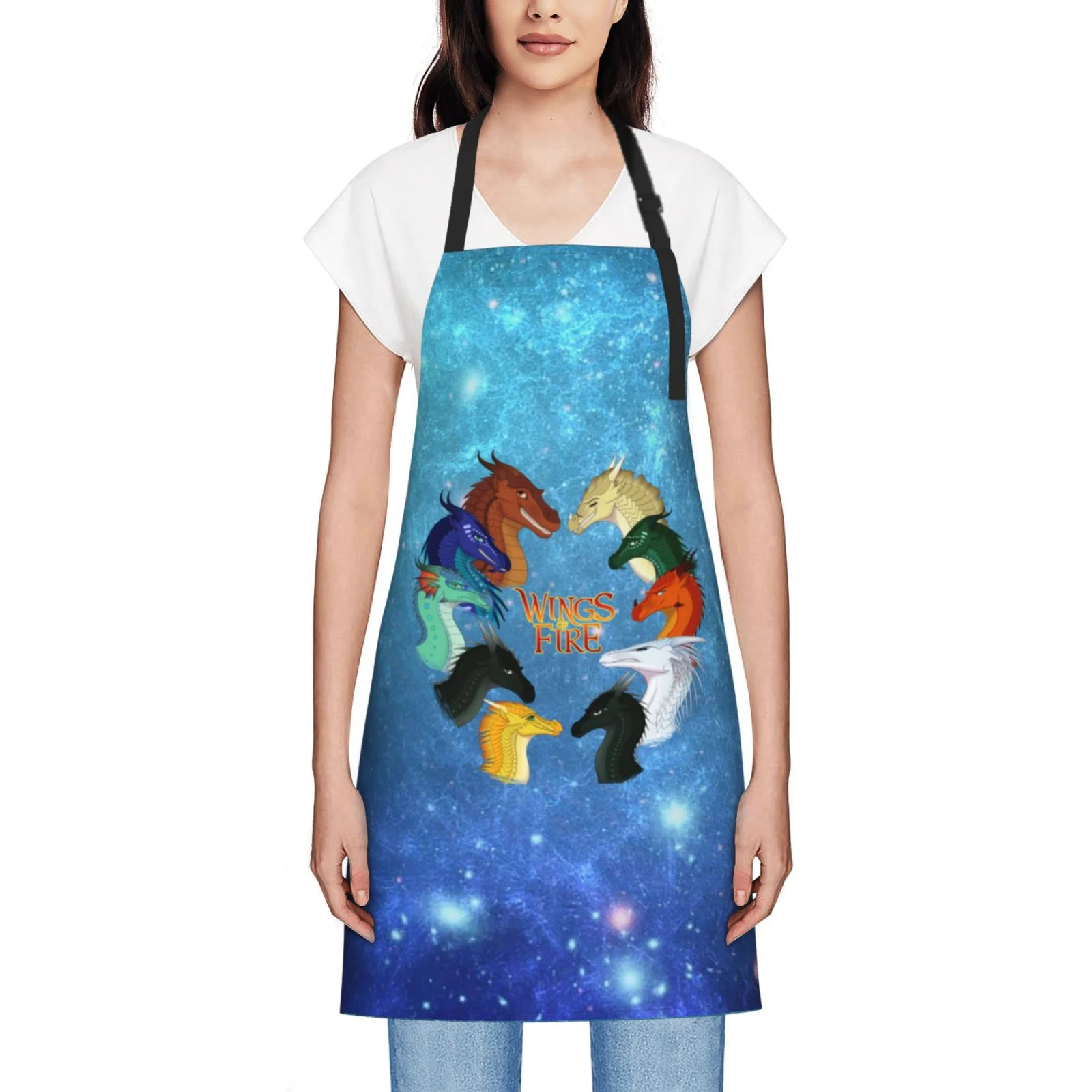 WOF Wings Of Fire Waterproof Apron Home Decor For Kitchen/Cooking/Gardening/Painting/BBQ/Baking/Chef/Craftsman