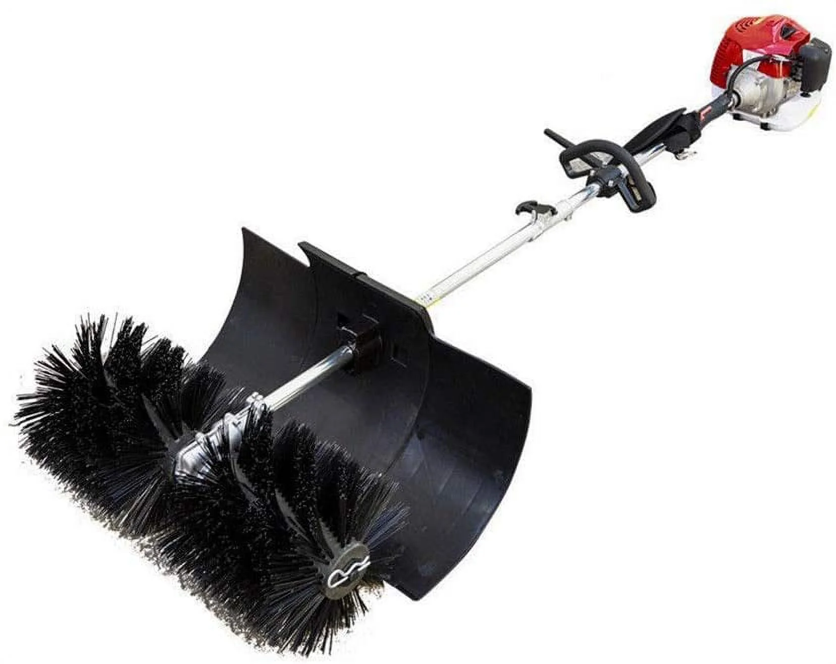 FETCOI, Sweeper Machine 52cc 2 Stroke 2.3HP Gas Power Sweeper Handheld Broom Gasoline Engine EPA Engine