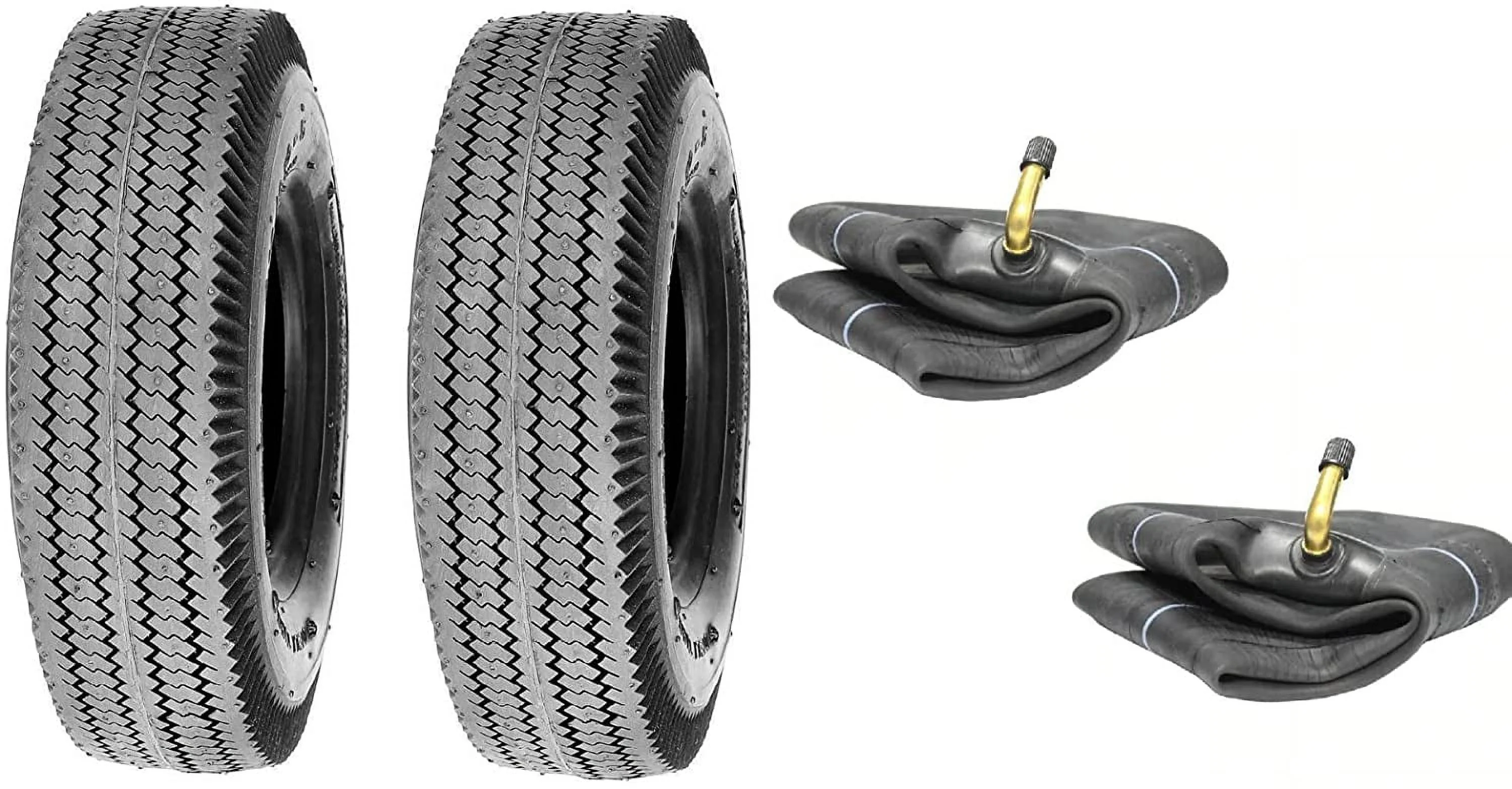 Bent Stem Tubed Lawn & Garden Cart Dolly Tires - Set of Two, Year Round