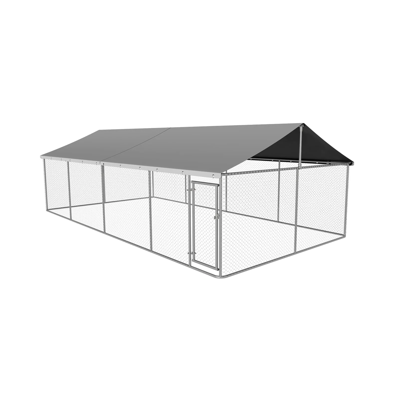 Petony Outdoor Dog Playpen Heavy Duty Dog Kennel House Mesh Dog Big Cage Pet Kennel Steel Fence with Secure Lock