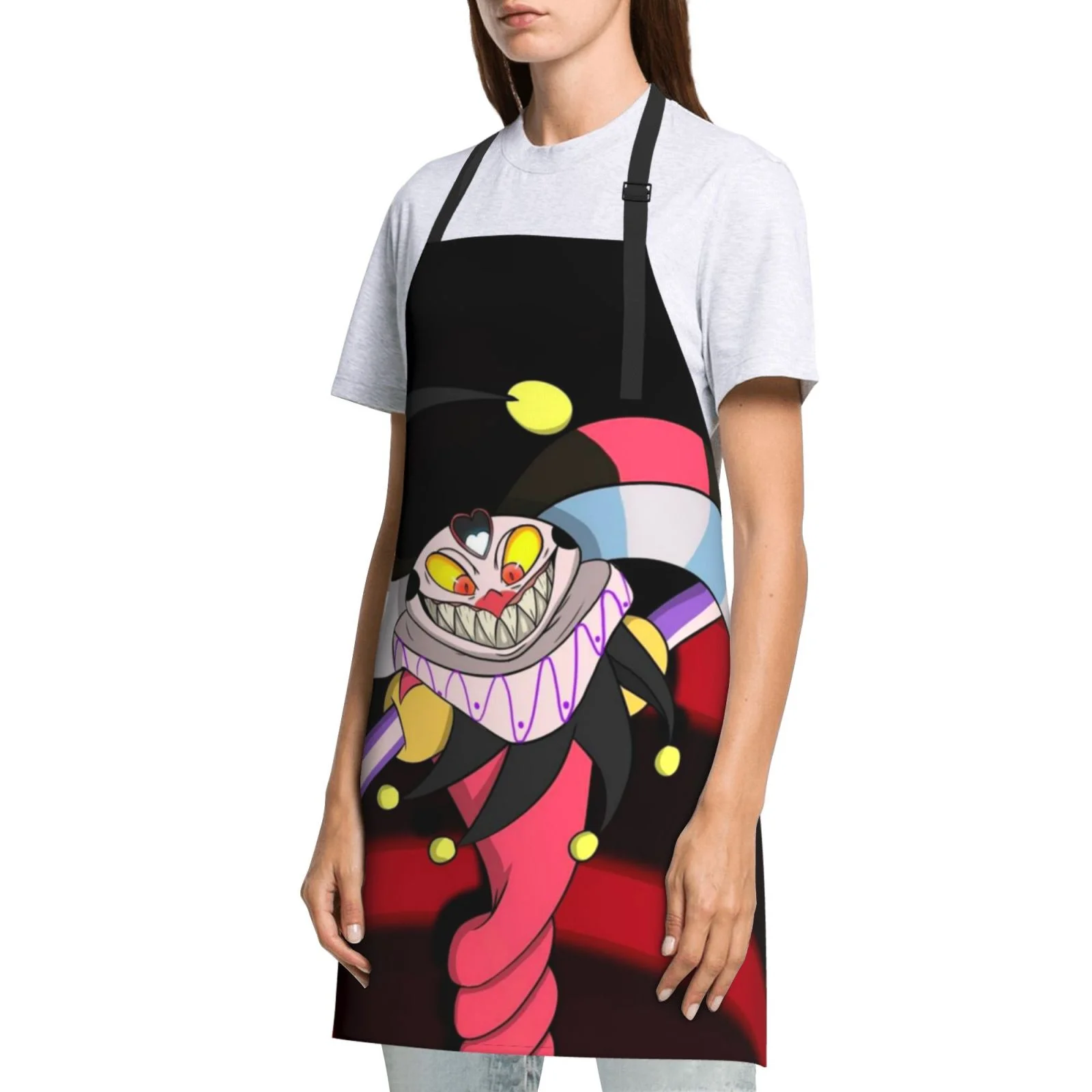 Helluva Boss Cartoon Waterproof Apron Home Decor For Kitchen/Cooking/Gardening/Painting/BBQ/Baking/Chef/Craftsman