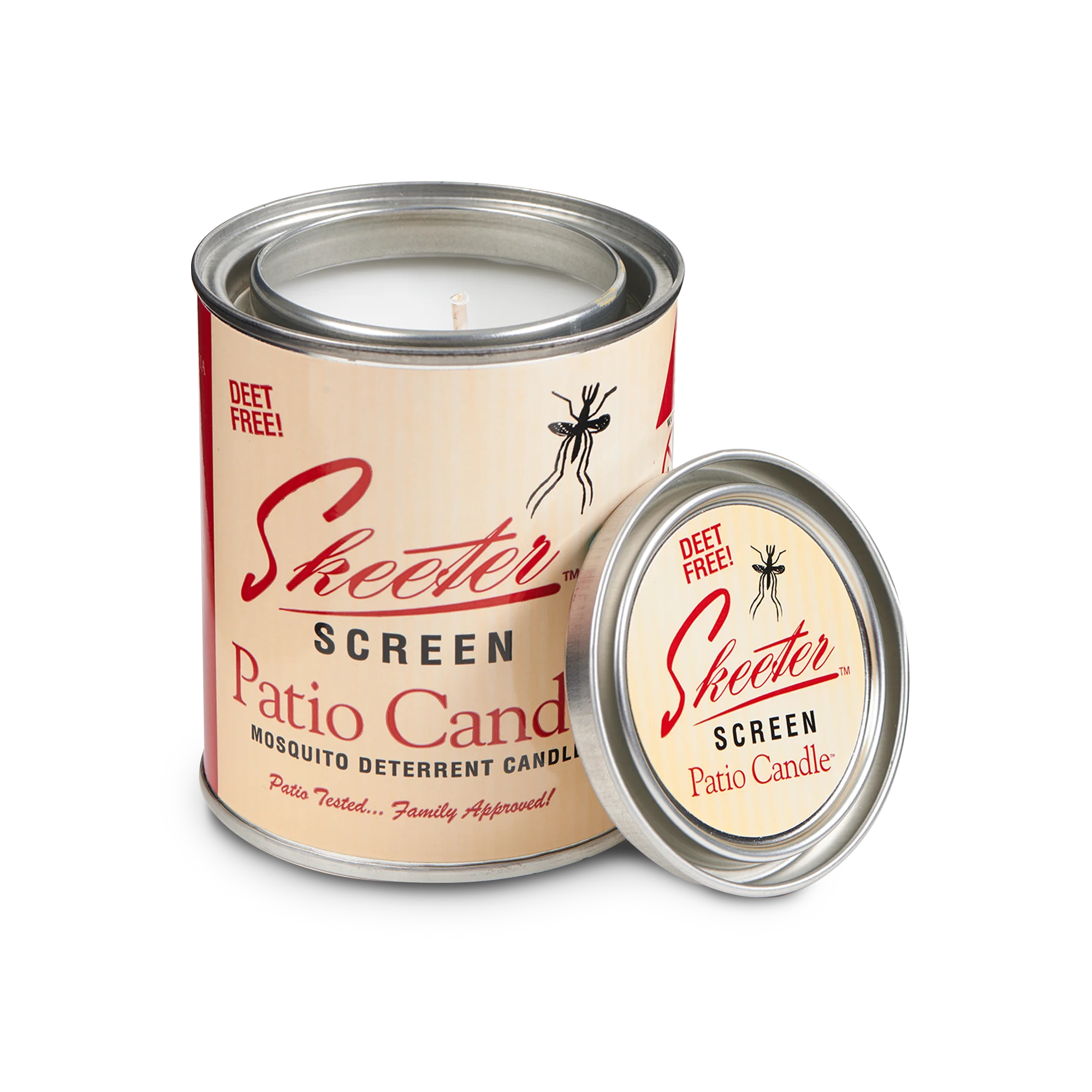 Skeeter Screen 90400 15 oz Deet Free Mosquito Repellent Patio Candle - Quantity of 4
