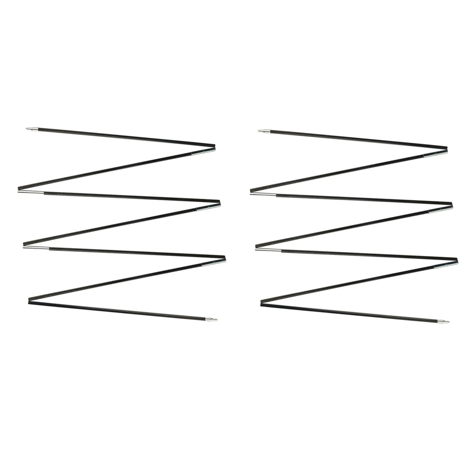 GARENDE Fibreglass Tent Poles Replacement Black Pre Assembled Tent Poles for Camping 3.2m Single Person